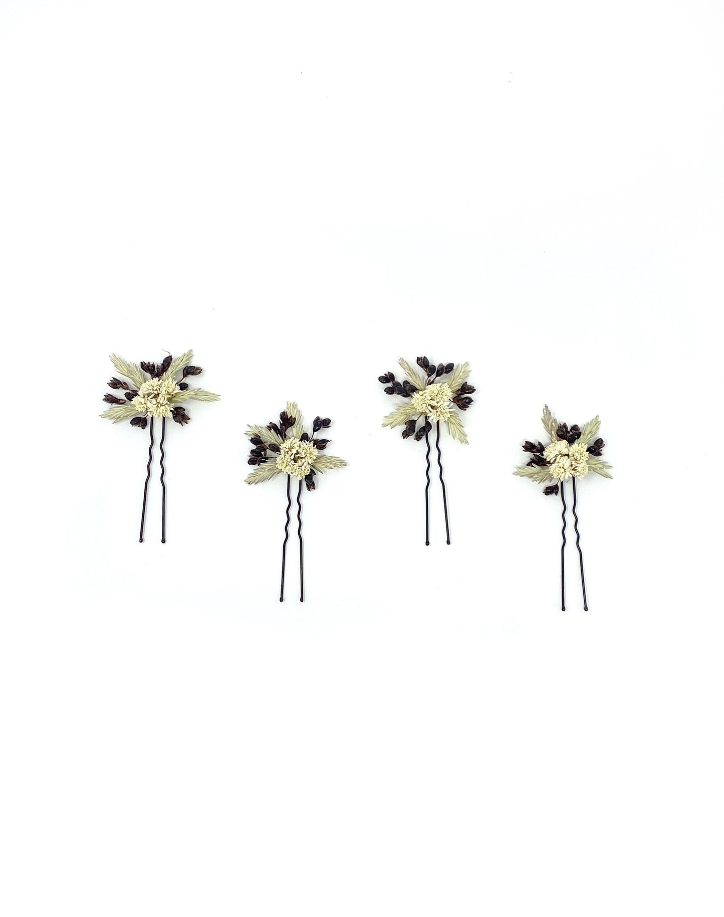 Wedding Bouquet, Dried Flowers, Presreved Black, white, Cream, White Peony, Achillea of Pearl, Indian Rice, Black Sorghum, bridal, Cream