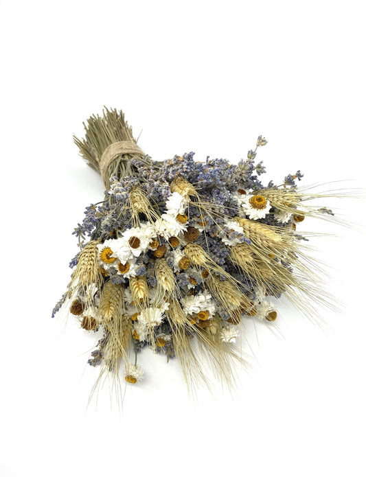 Wedding Bouquet, Lavender, Wheat, Country, Rustic, Bridal, Ammobium, Preserved Flowers, Dried Flower Bouquet, Summer