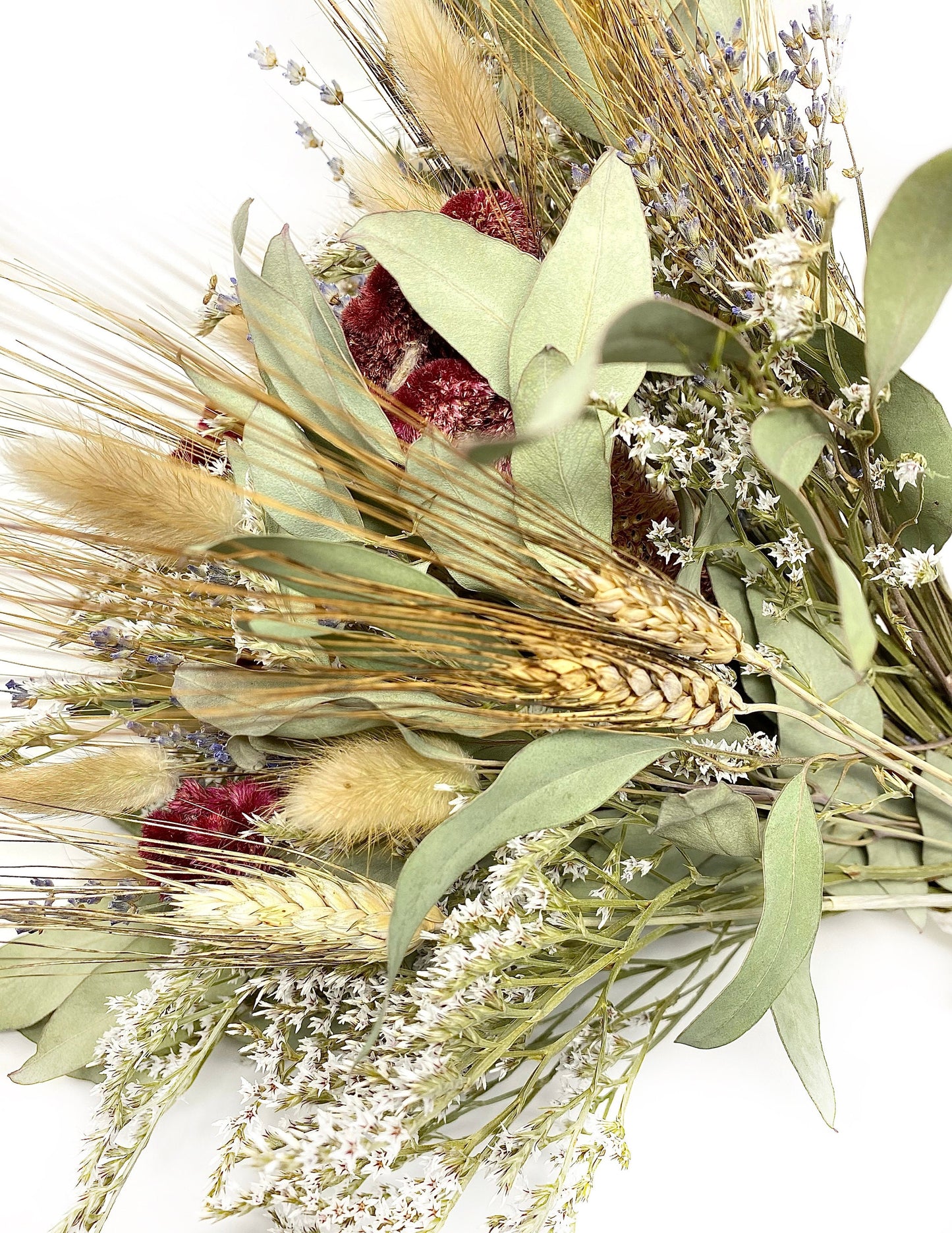 Wedding Bouquet, Floral Arrangement, Dried Flowers, Preserved, Greenery, Dried Flowers, German Statice, Bridal, Lavender, Natural