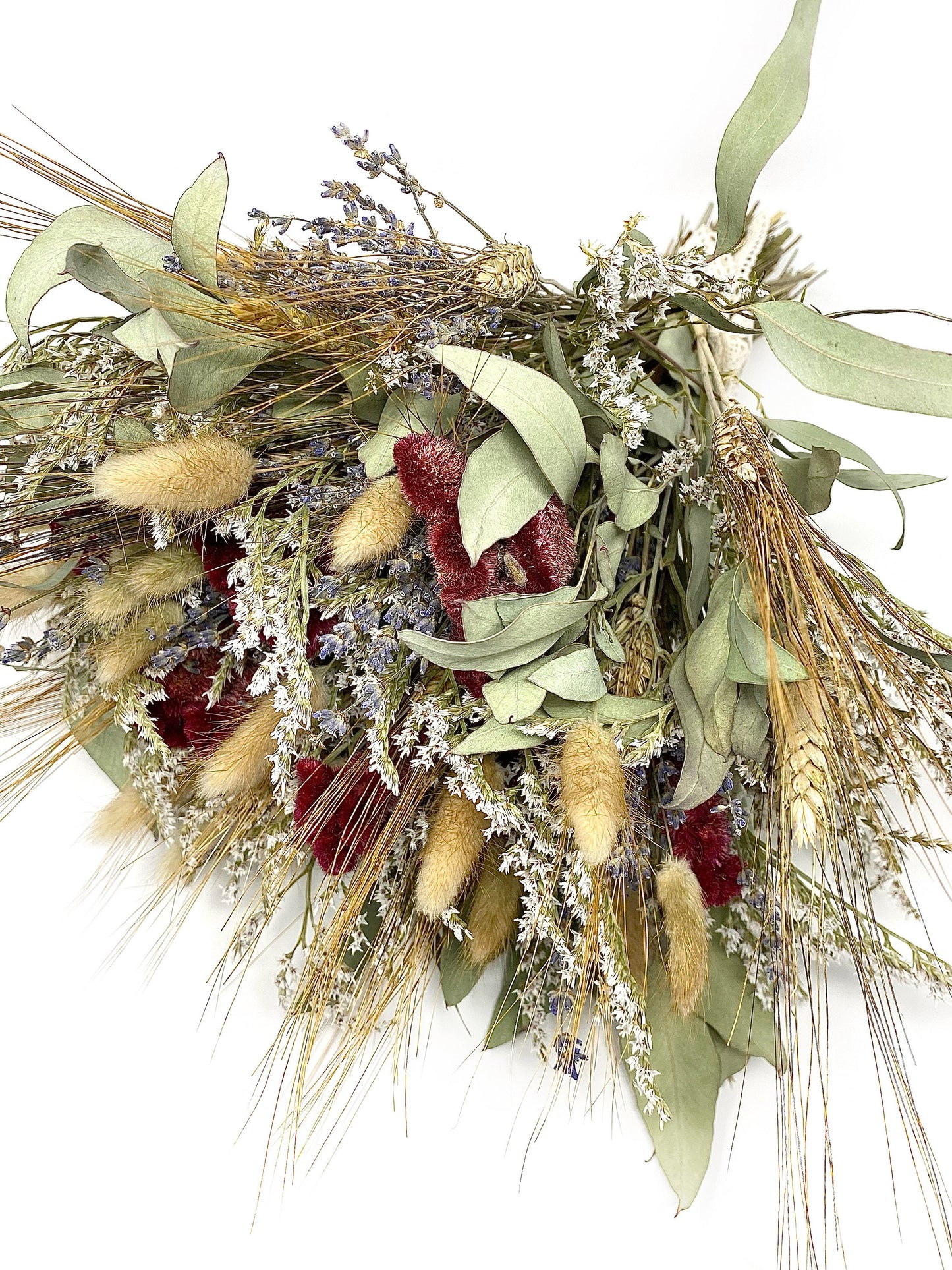 Wedding Bouquet, Floral Arrangement, Dried Flowers, Preserved, Greenery, Dried Flowers, German Statice, Bridal, Lavender, Natural