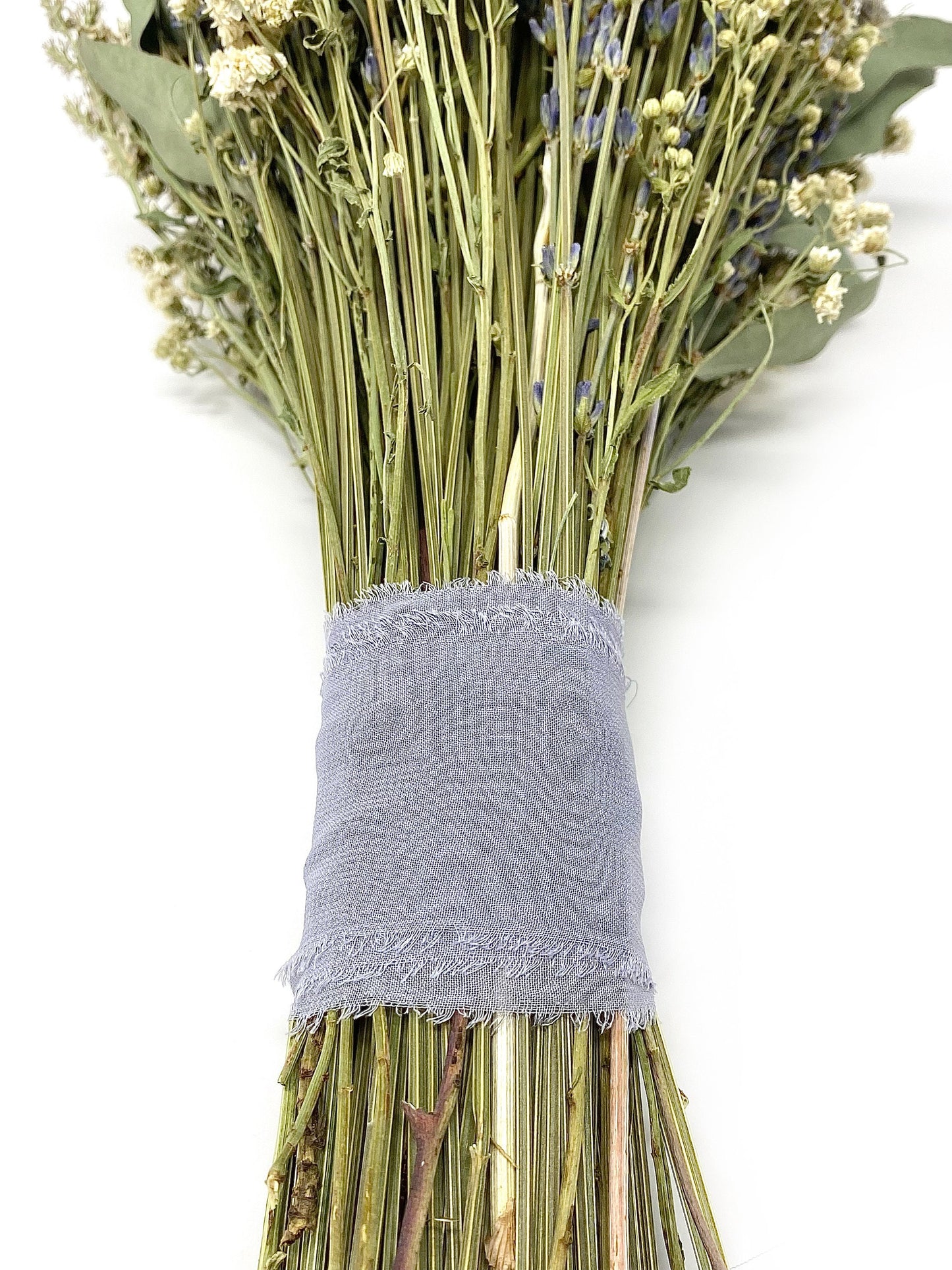 Wedding Bouquet, Dried Flowers, Preserved Floral, Bridal, Natural, Lavender, Bridesmaid, White and Blue, Greenery, Simple, Gift