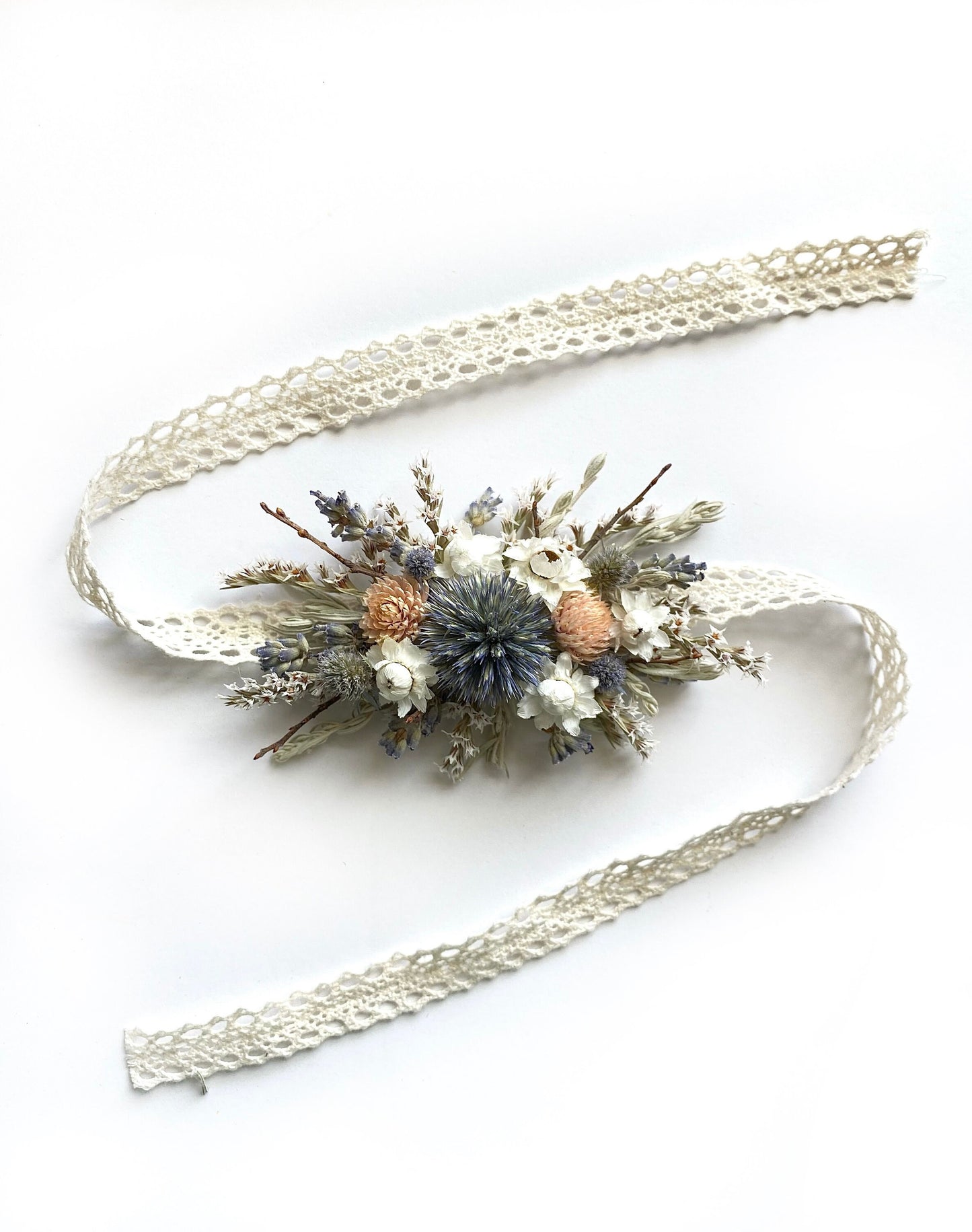 Hair Comb, Summer Hair Pins, Dried flowers, Preserved, Floral Comb, Clip, Wedding, Corsage, Prom, Bridal, Pink, Blue, White, Natural