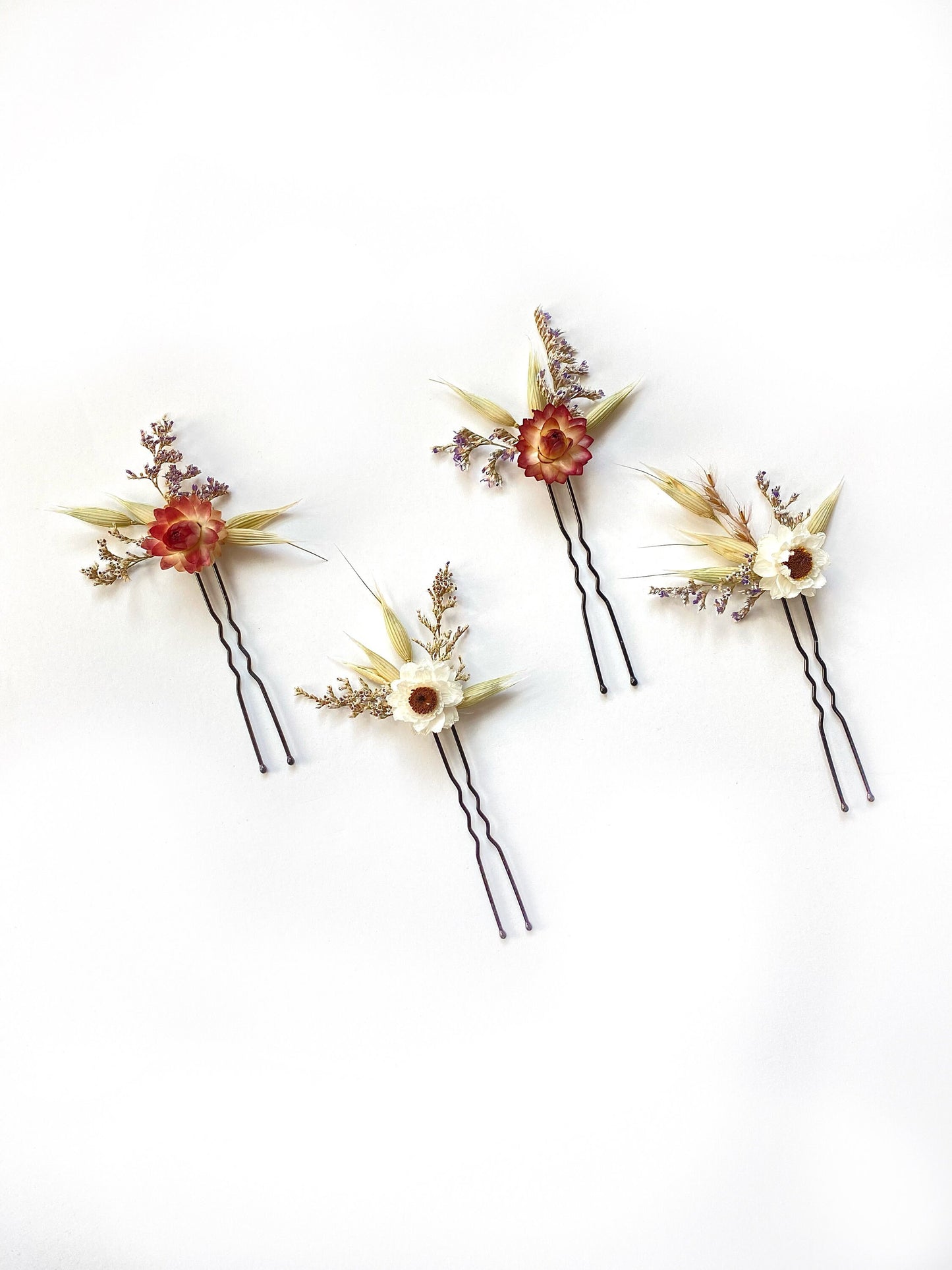 Hair Pins, Hair Comb, Wedding Accessory, Floral Comb, Preserved and Dried Flowers, Cute, Prom, Hair Accessory, Simple, Bridal,