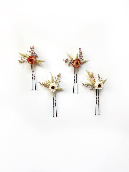 Hair Pins, Hair Comb, Wedding Accessory, Floral Comb, Preserved and Dried Flowers, Cute, Prom, Hair Accessory, Simple, Bridal,