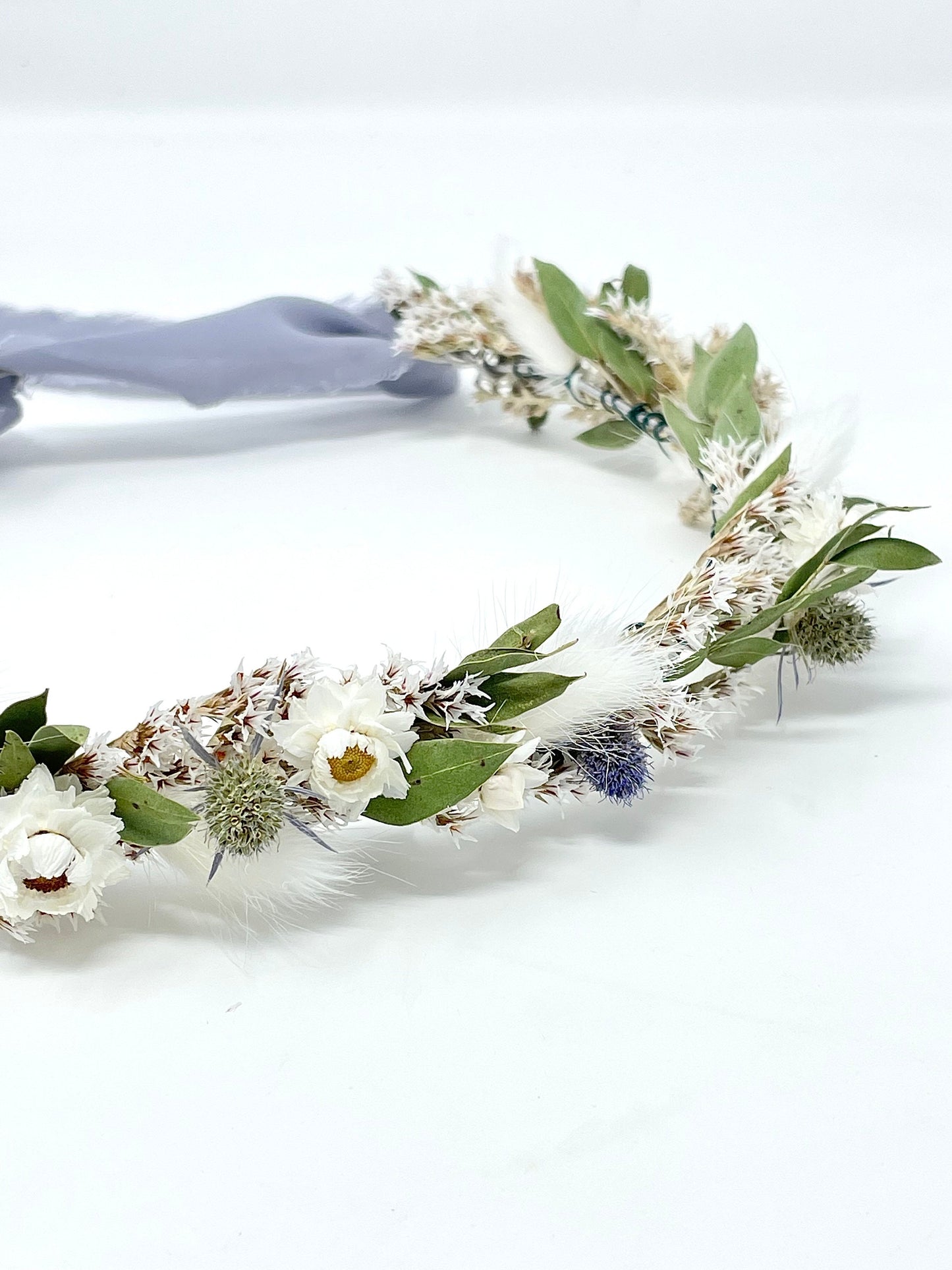 Hair Comb, Winter Hair Pins, Dried flowers, Preserved, Floral Comb, Clip, Wedding, Corsage, Prom, Bridal, Blue, White, Green, Summer