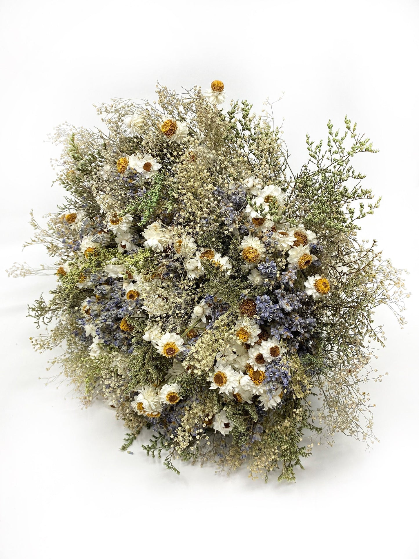 Wedding Bouquet, Fall Decor, Throw bouquet, Natural, Lavender, Ammobium, Caspia, Babies Breath, House Decoration, Dried Flowers, Natural