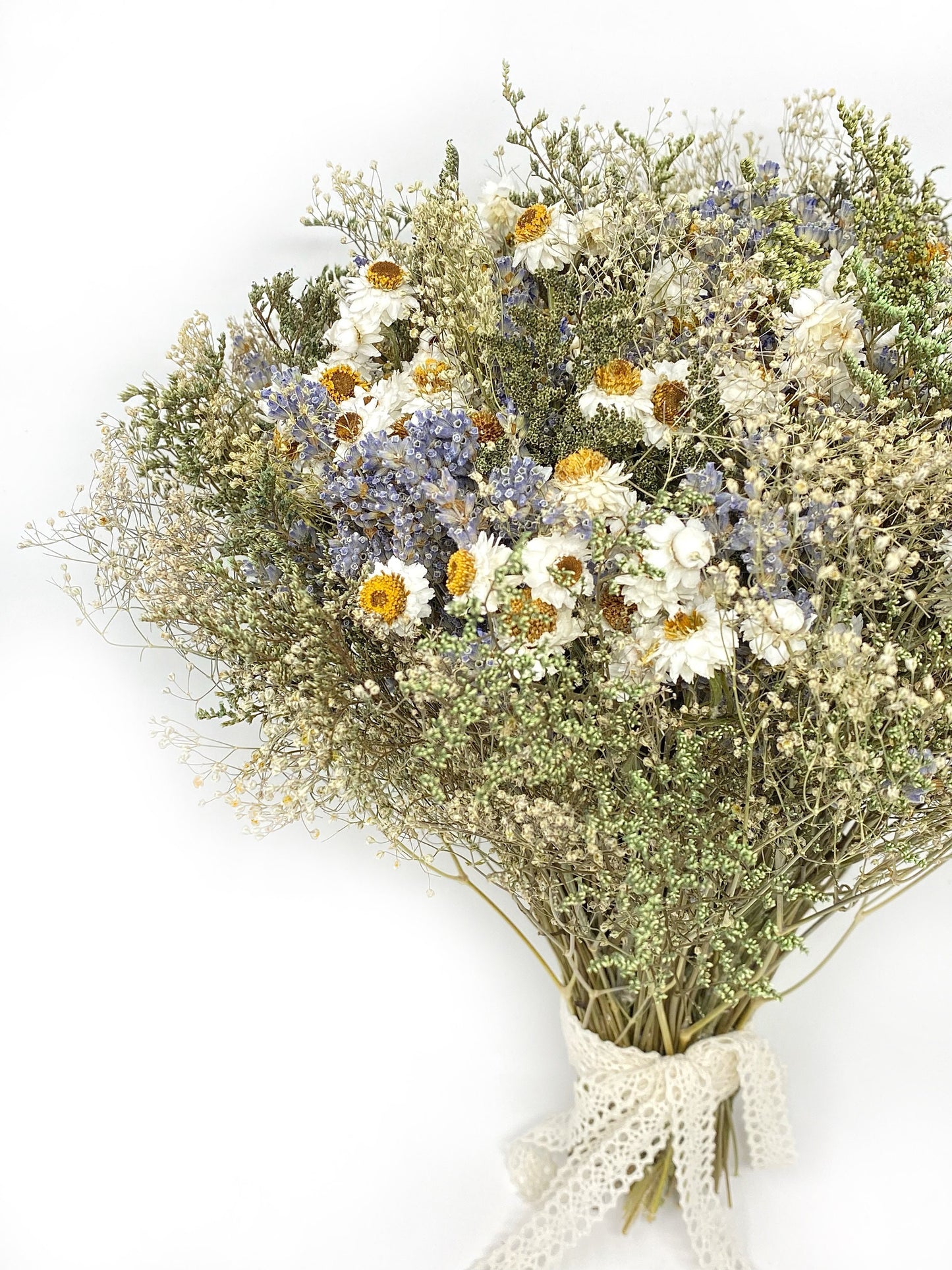 Wedding Bouquet, Fall Decor, Throw bouquet, Natural, Lavender, Ammobium, Caspia, Babies Breath, House Decoration, Dried Flowers, Natural