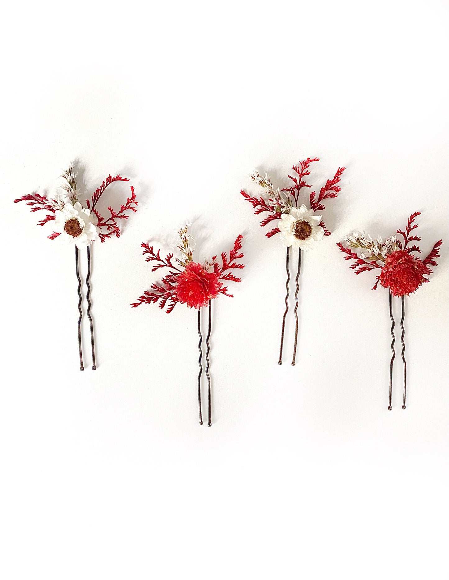Valentine Bouquet, Wedding Flowers, Present, White, Red, Burgundy, Gentle, Decoration, House Decor, Ammobium, Cassia, Globe Amaranth