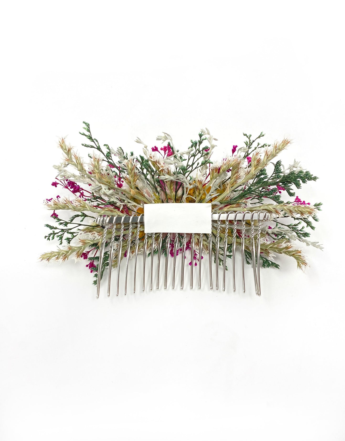 Bright Hair Comb, Summer Hair Pins, Dried flowers, Preserved, Floral Comb, Clip, Wedding, Corsage, Prom, Bridal, Pink, Blue, Yellow, Green