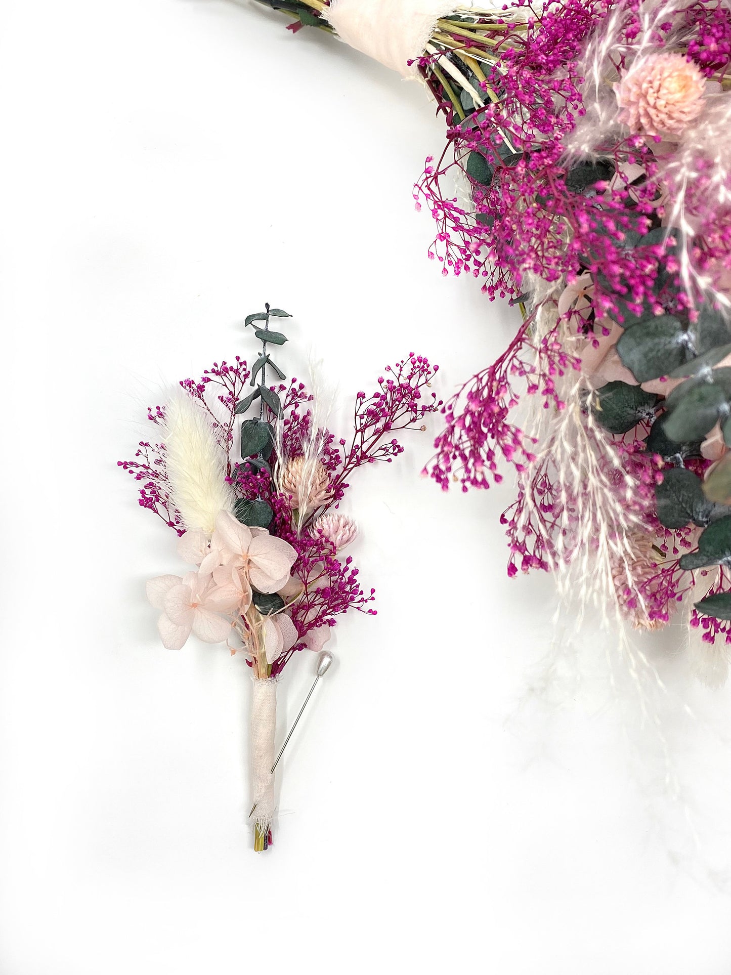 Wedding Bouquet, Pink Flowers, Dried Floral, Majestic, Preserved Floral, Bridal, Pink Bouquet, Summer, Spring, Gift, Boho, Palm Leaves