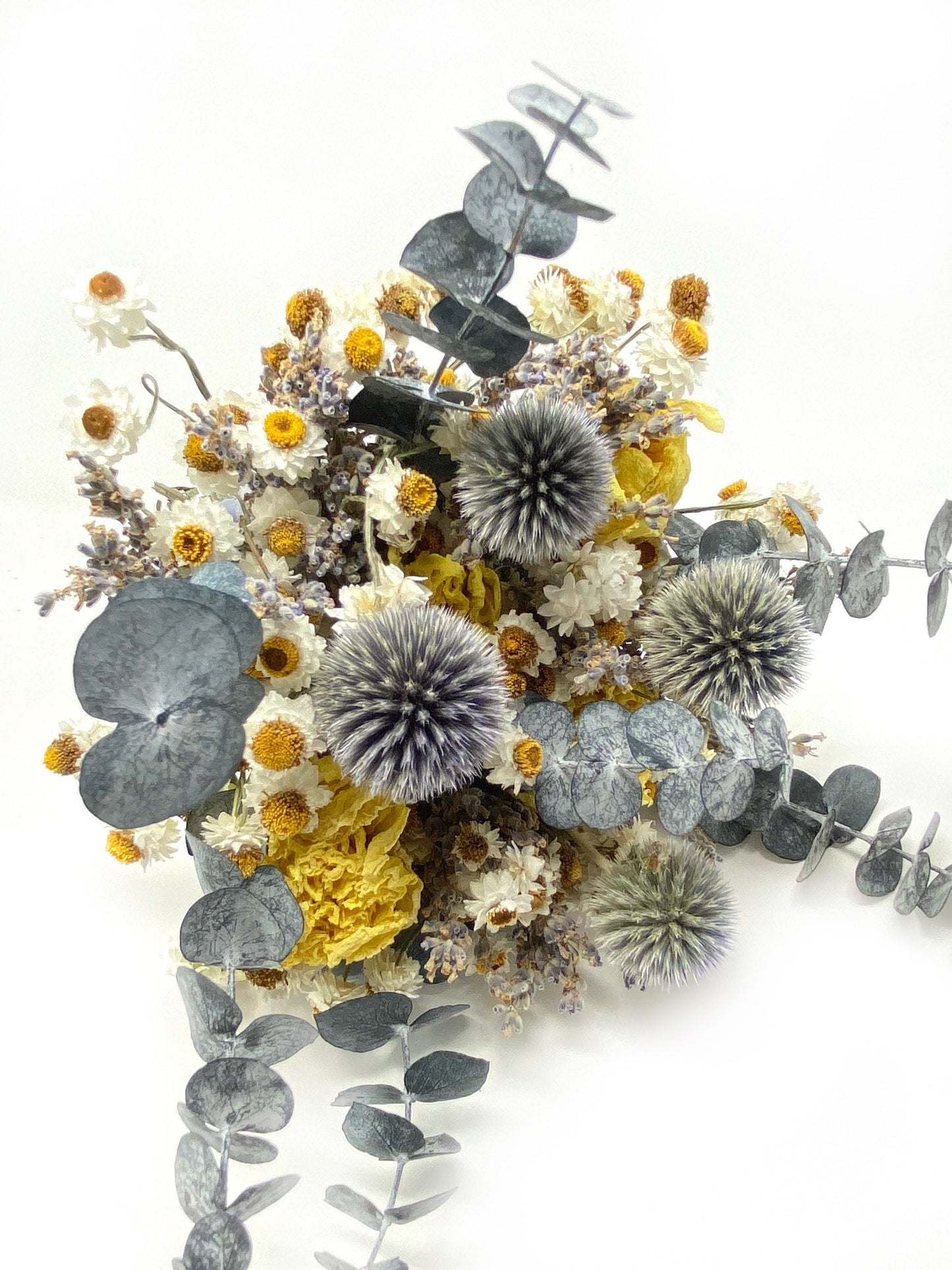 Summer Bouquet, Wedding Flowers, Dried Florals, Peonies, Yellow and White, Throw Bouquet, Greenery, Summer Florals, Hydrangeas, Bridal