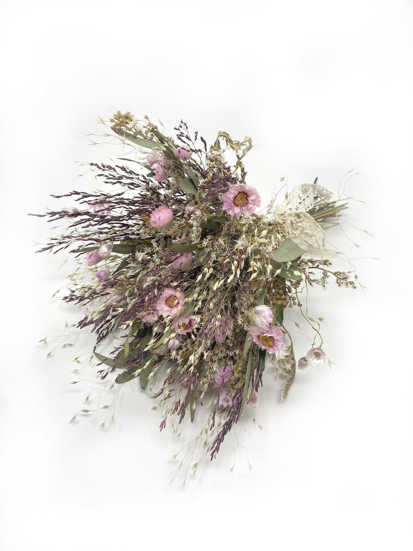 Summer Bouquet, Dried Flowers, Wedding Florals, Purple, Fairy, Throw Bouquet, Summer Florals, Greenery, Light colors, Bridal, Anniversary