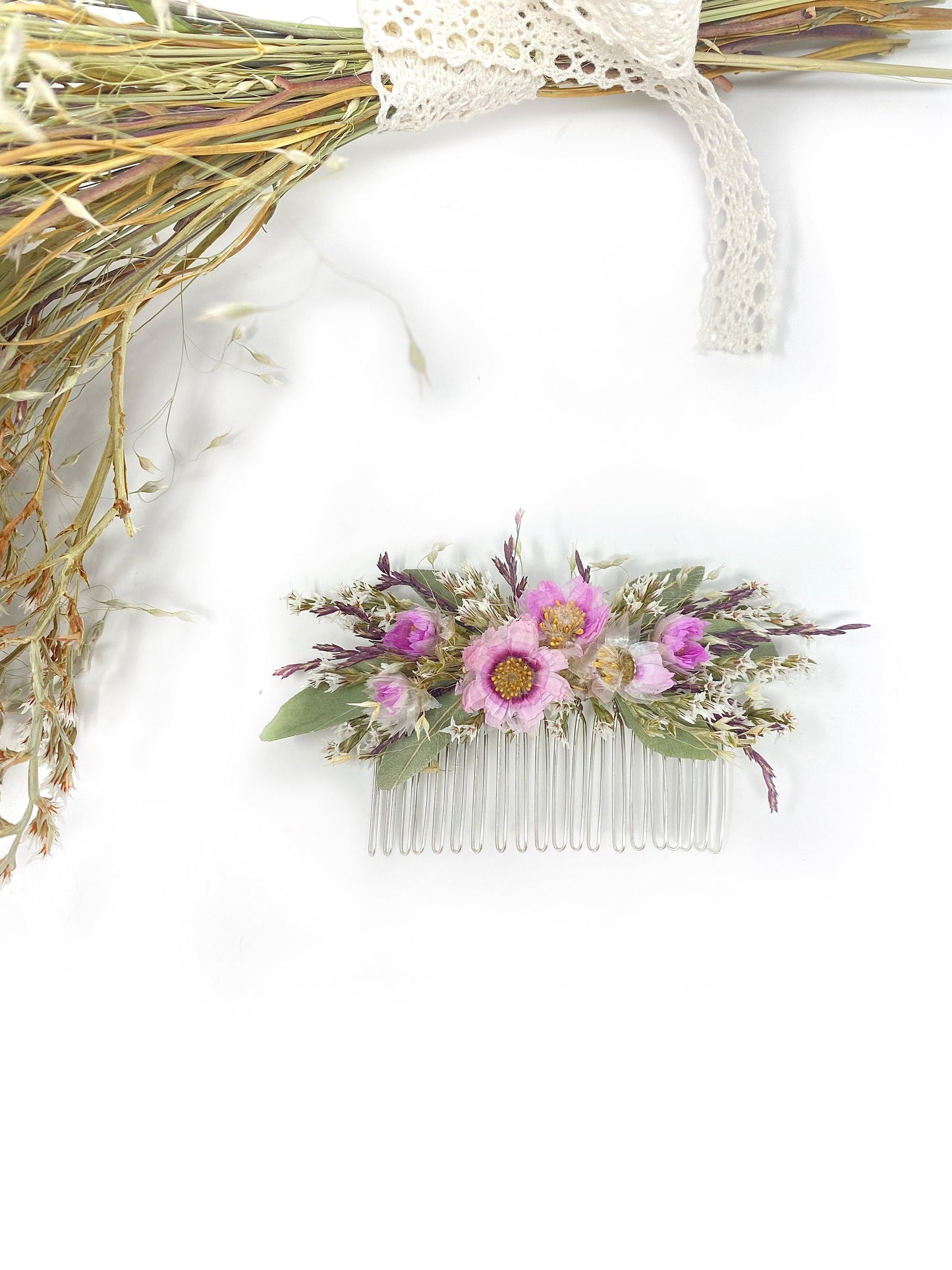 Summer Bouquet, Dried Flowers, Wedding Florals, Purple, Fairy, Throw Bouquet, Summer Florals, Greenery, Light colors, Bridal, Anniversary