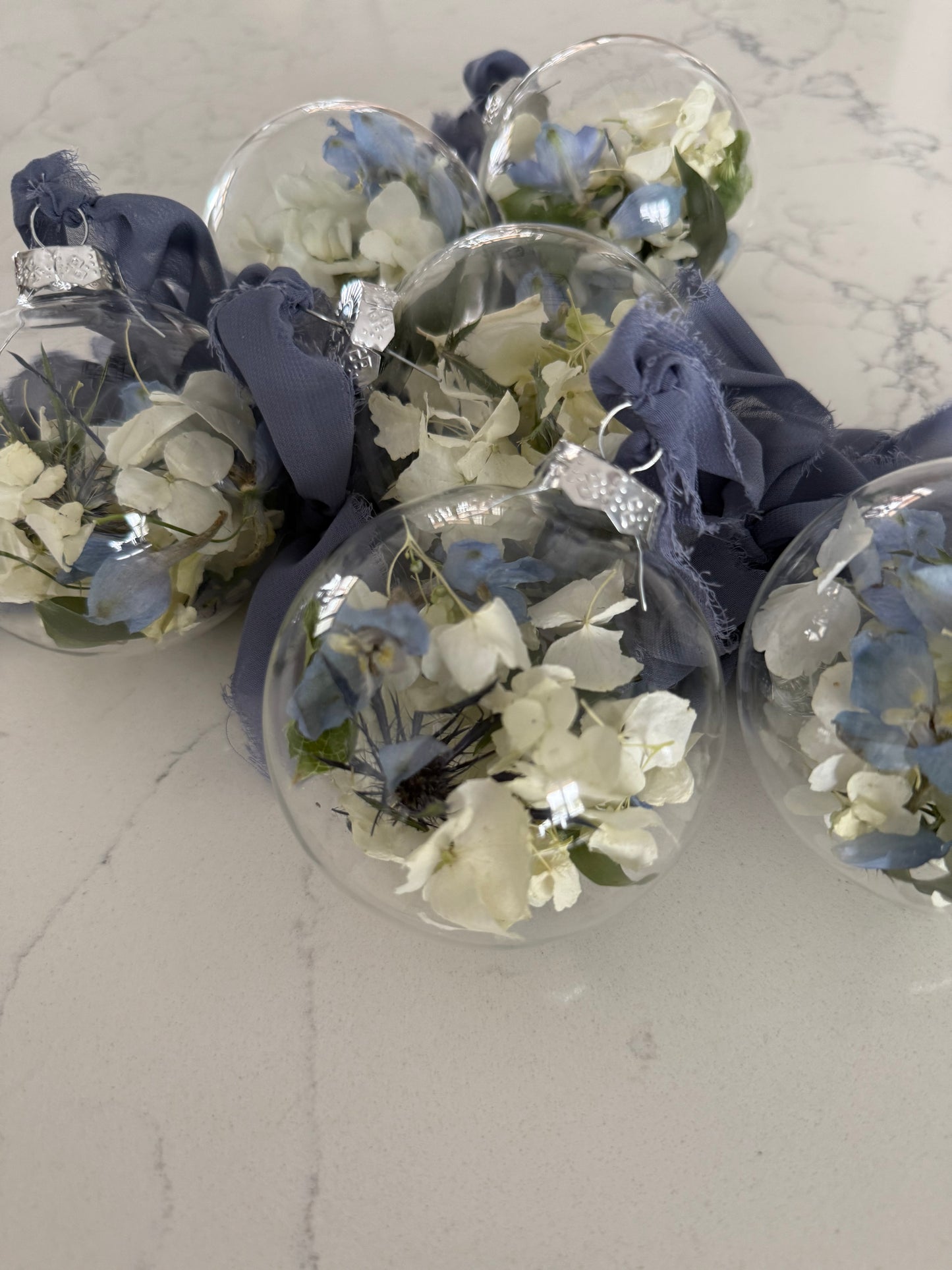 Flower Preservation - Glass Ornament