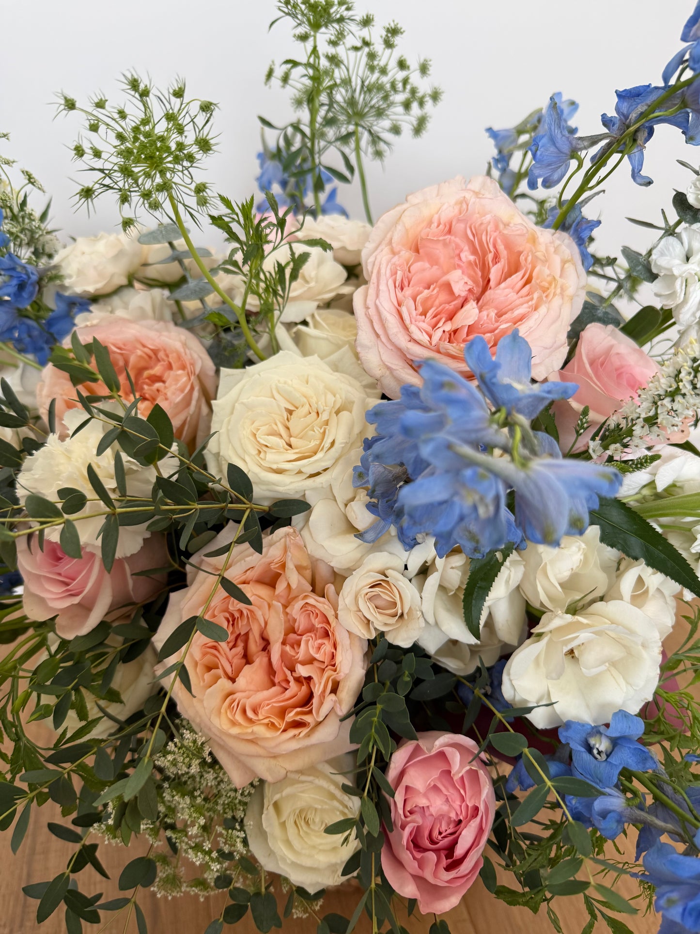 Bluebell & Blush Basket