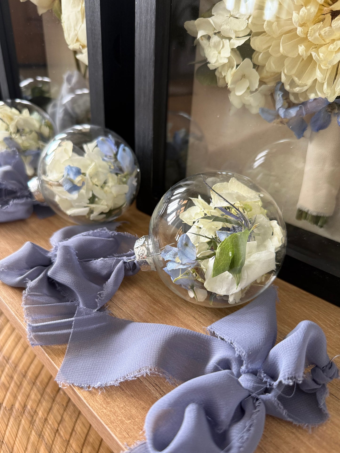 Flower Preservation - Glass Ornament