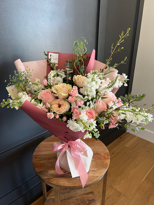 Fresh Flower Bouquets: Blush Pink