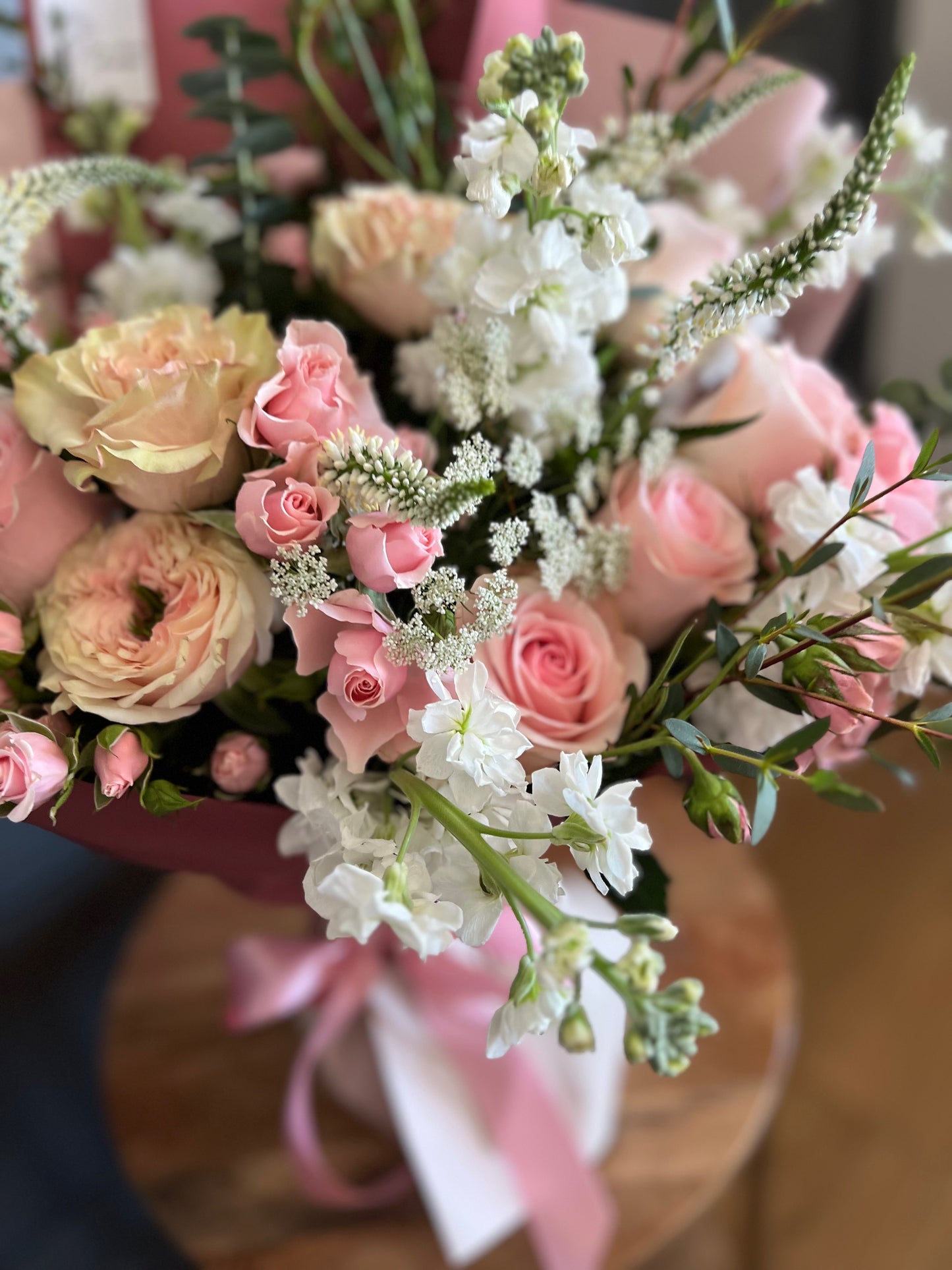 Fresh Flower Bouquets: Blush Pink