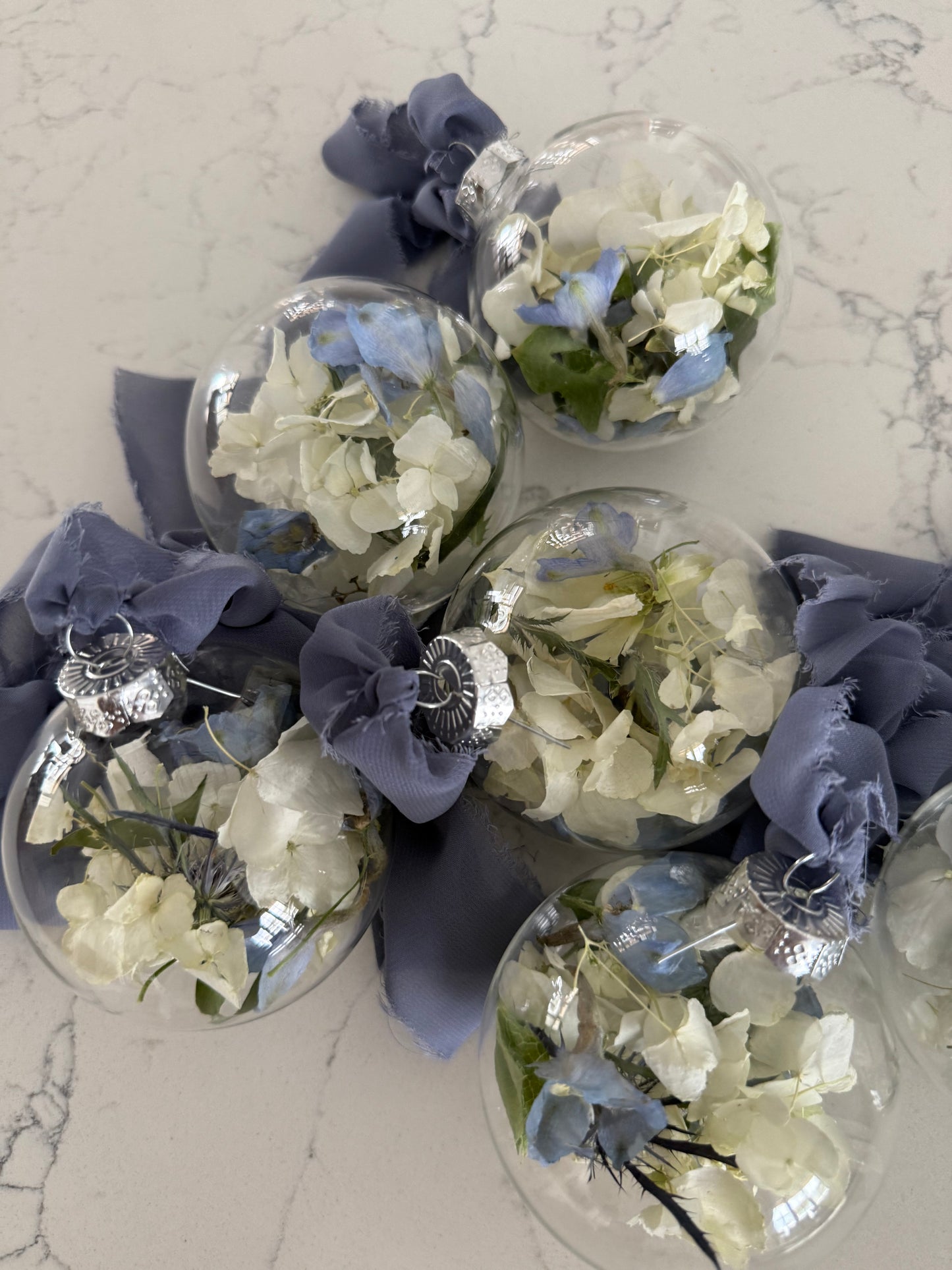 Flower Preservation - Glass Ornament
