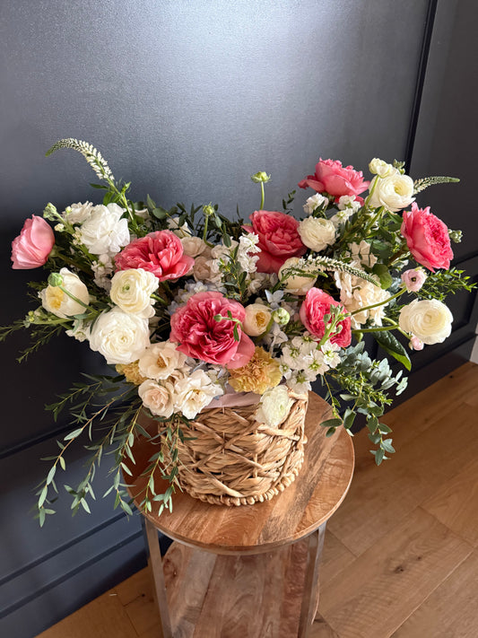 Blush & Bloom Basket