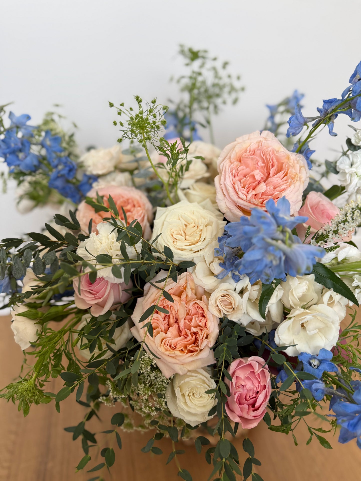 Bluebell & Blush Basket