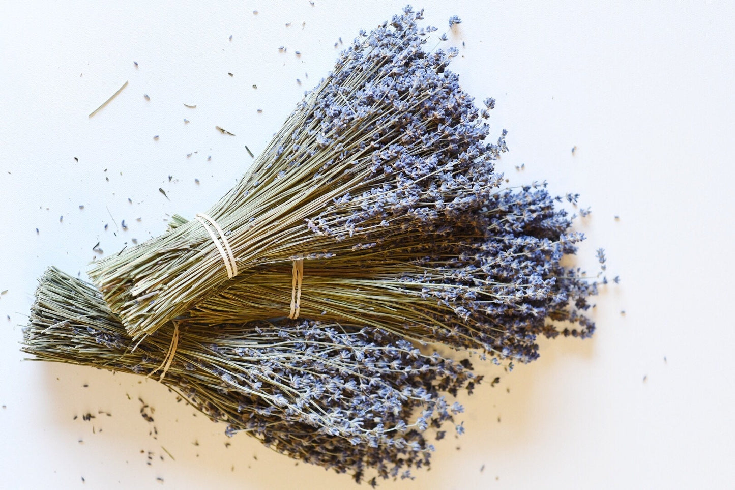 Dried English Lavender Bunch, 200-250 Stems, 3 oz Preserved for Longevity, Blue Purple Color, Fragrant and Beautiful for Weddings Home Decor