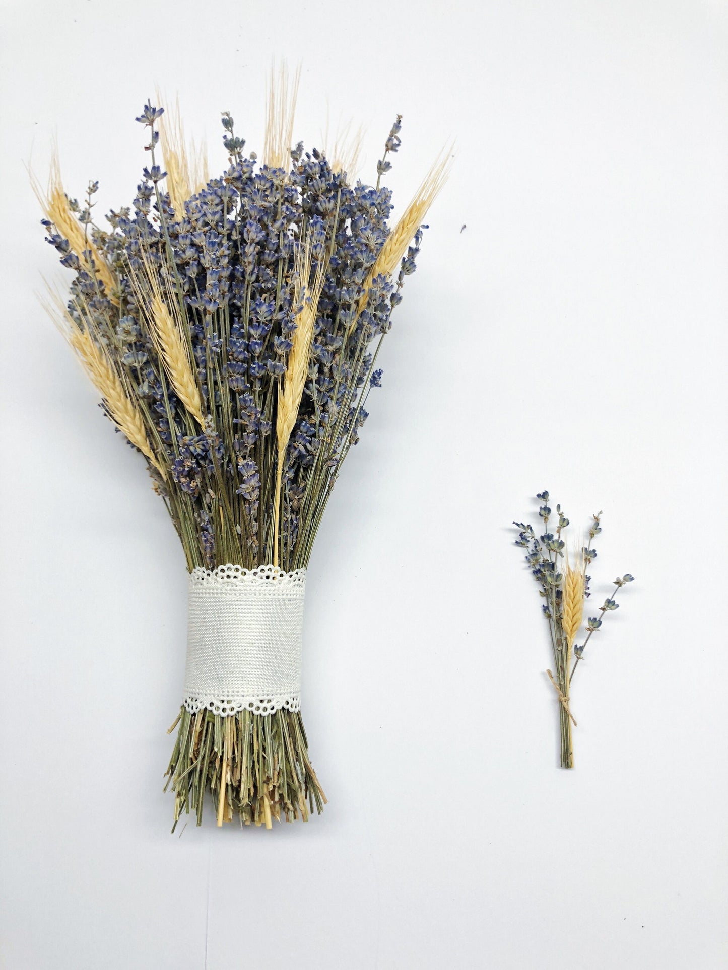 Wedding Bouquet, Lavender, Blonde Wheat, Rustic, Country, Wedding, Lace, Preserved Flowers, Dried Flower Bouquet, Flower Bouquet