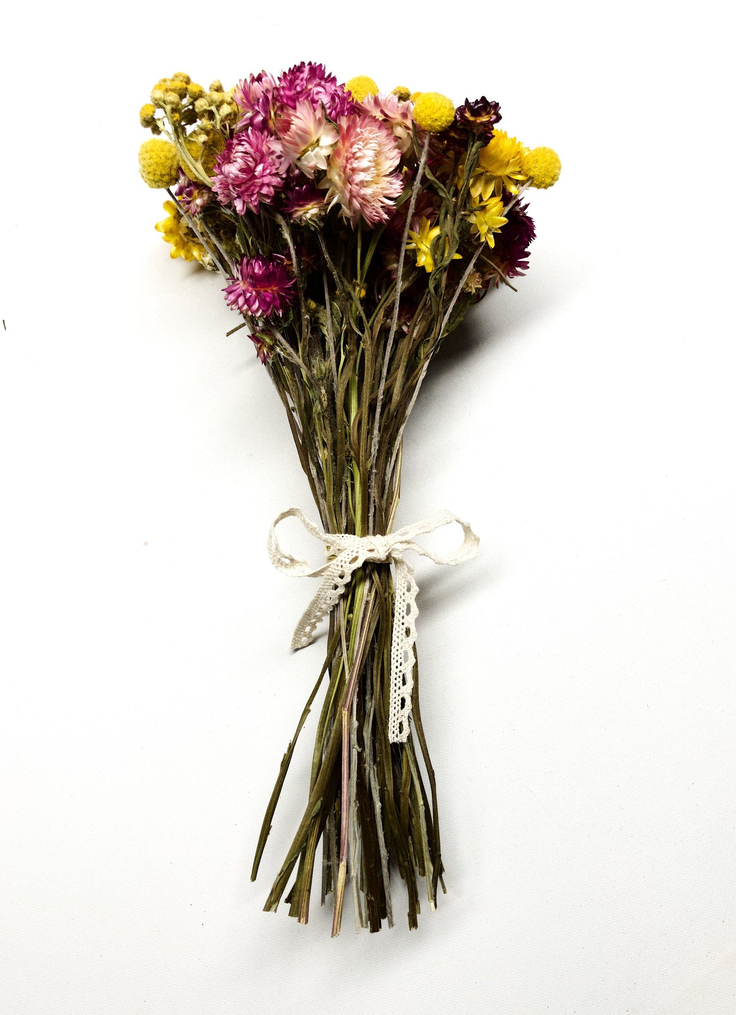 Floral Arrangement, Spring Colors, Anniversary Gift, Present, Wedding Bouquet, Yellow, Pink, Orange, Spring, House Decor, Decoration, Dried