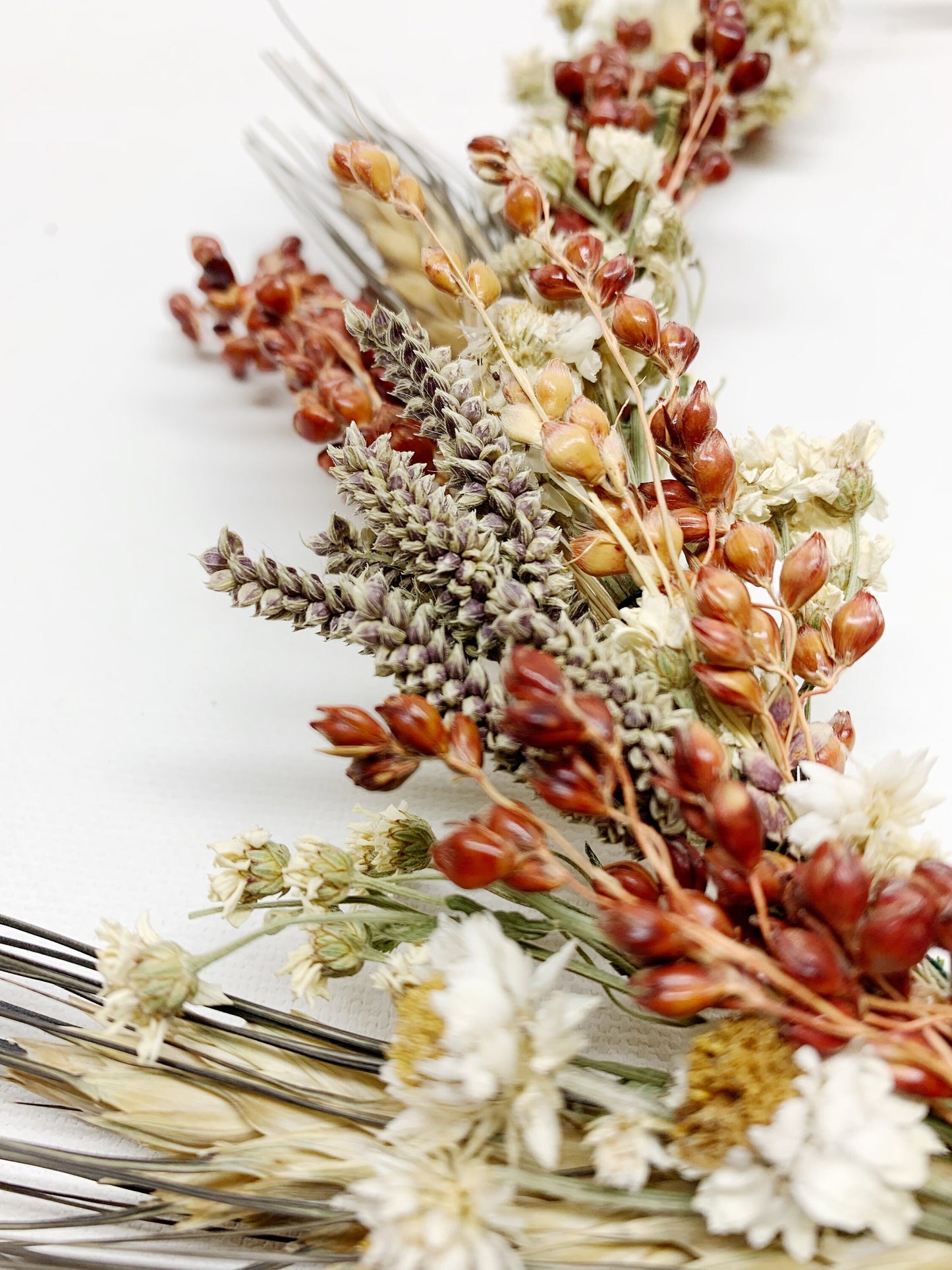 Head Wreath, Natural flowers, Dried flowers, Head band, Head Decoration, Centerpiece, Preserved Flowers, Wheat, Photoshoot Decor, Wedding