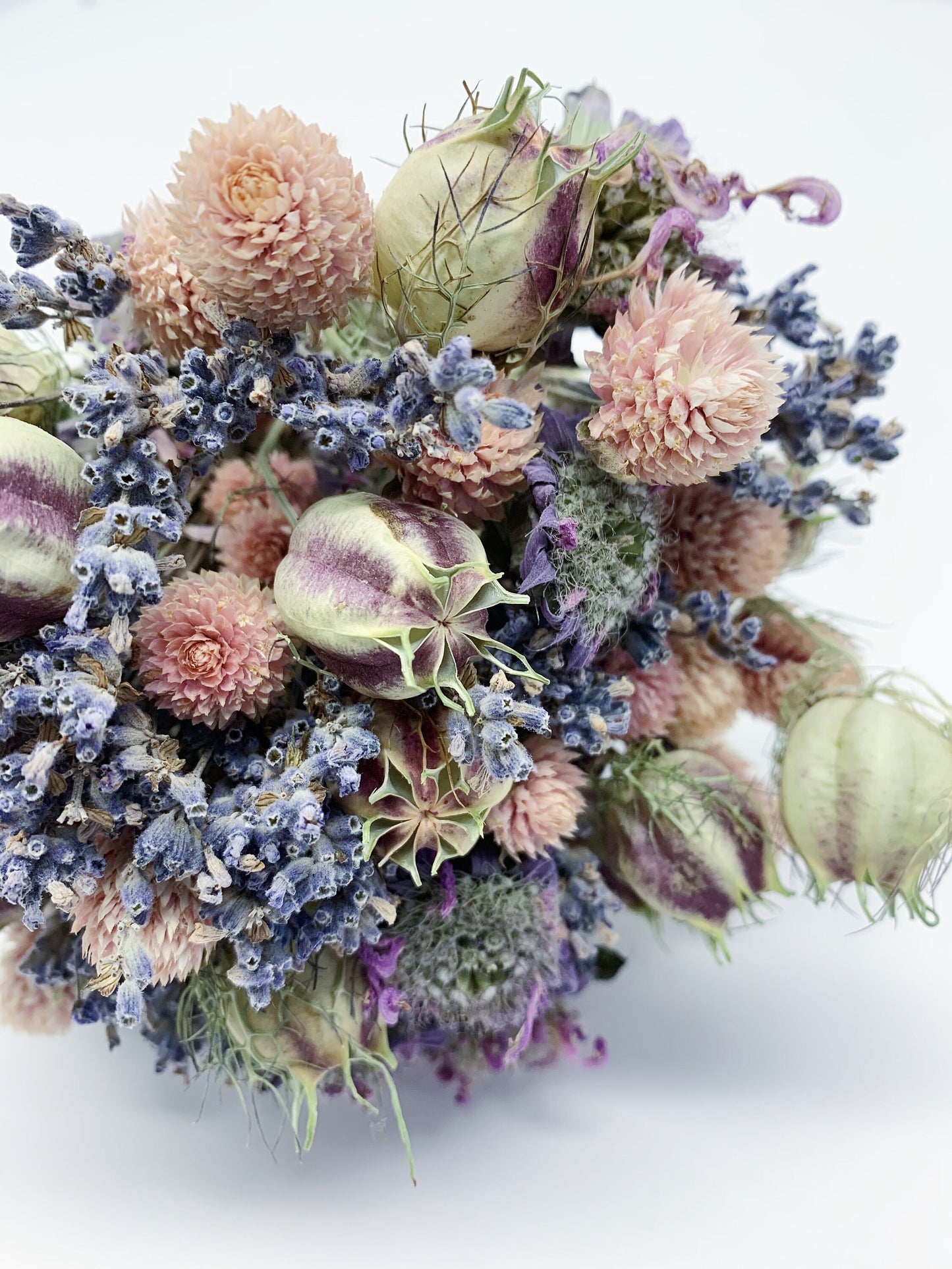 Spring Collection, Bouquet, Natural Flowers, Dried Flowers, Bridal, Wedding, Floral, Colorful, Bridesmaid, pink, blue, purple, amaranth