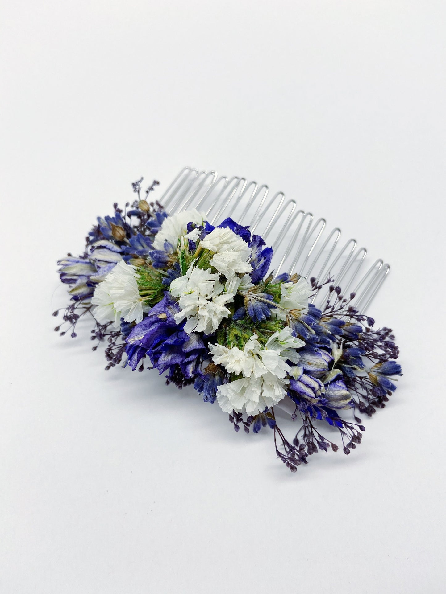 Hair Comb, Dried flowers, preserved flowers, floral comb, hair clip, hair accessories, wedding accessory, simple, wedding corsage, prom