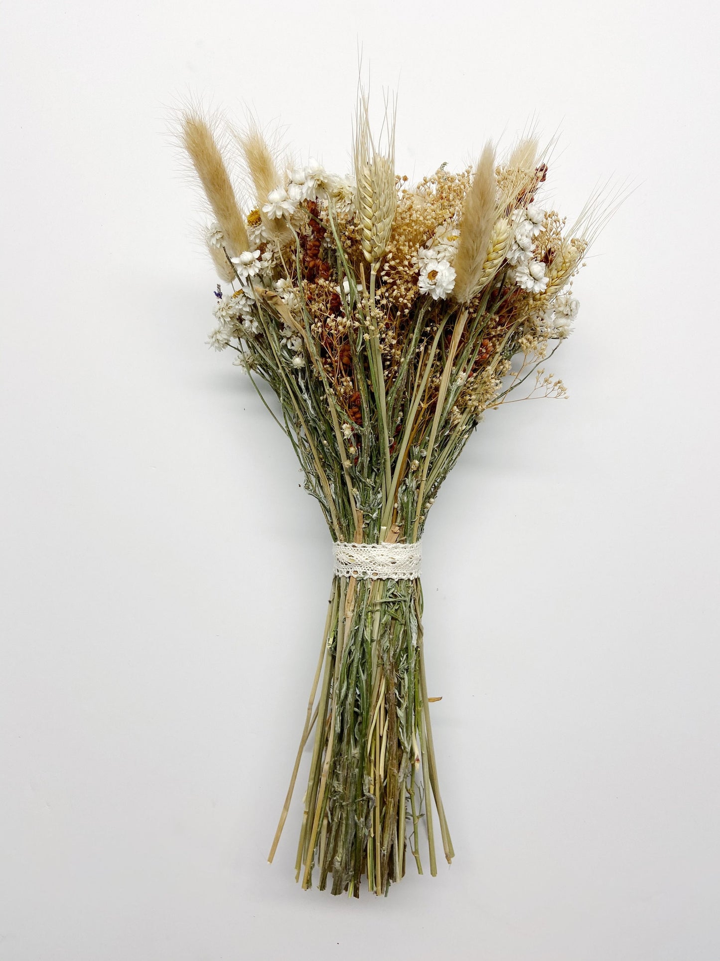 Wedding Bouquet, Fall, Dried Flowers, Hair comb, Head Wreath, Preserved, Rustic, Ammobium, bunny tails, ammonium, red broom corn,