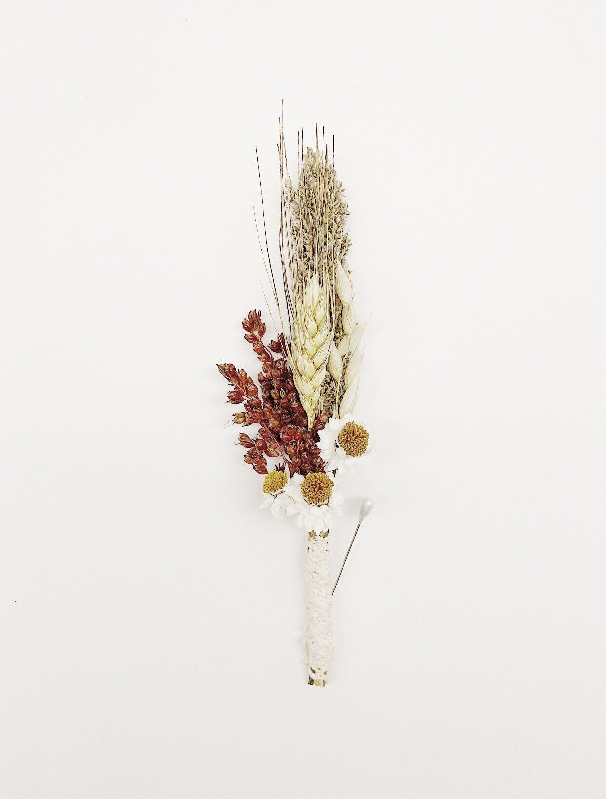 Fall Wedding Bouquet, Fall Collection, Wheat, Grass, Millet, Broom Corn, Oats, Red, Burgundy, Beige, White, Simple, Gentle, Elegant