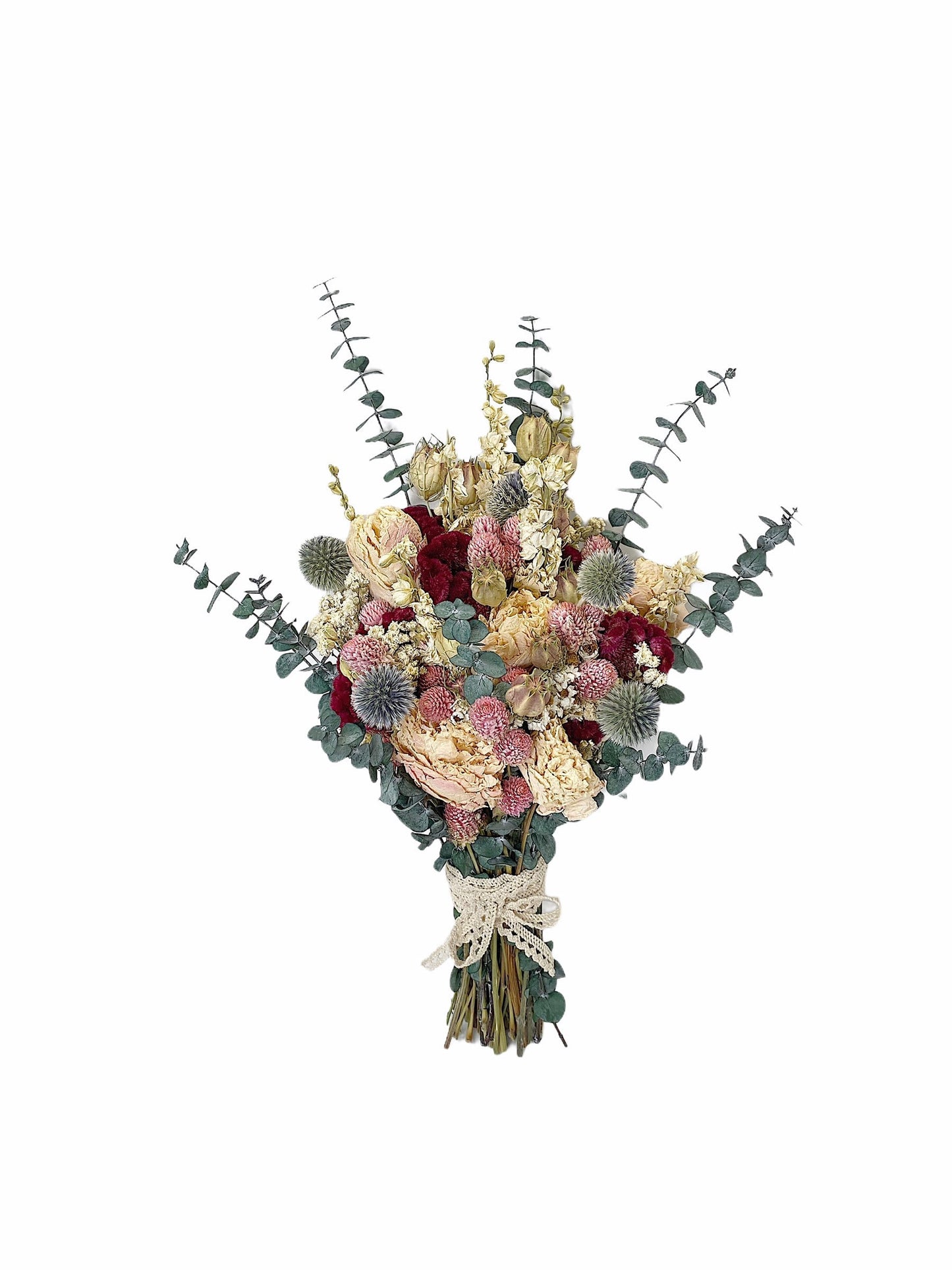 Floral Arrangement, Spring Colors, Anniversary Gift, Present, Wedding Bouquet, Pink, Cream, Spring, House Decor, Decoration, Dried
