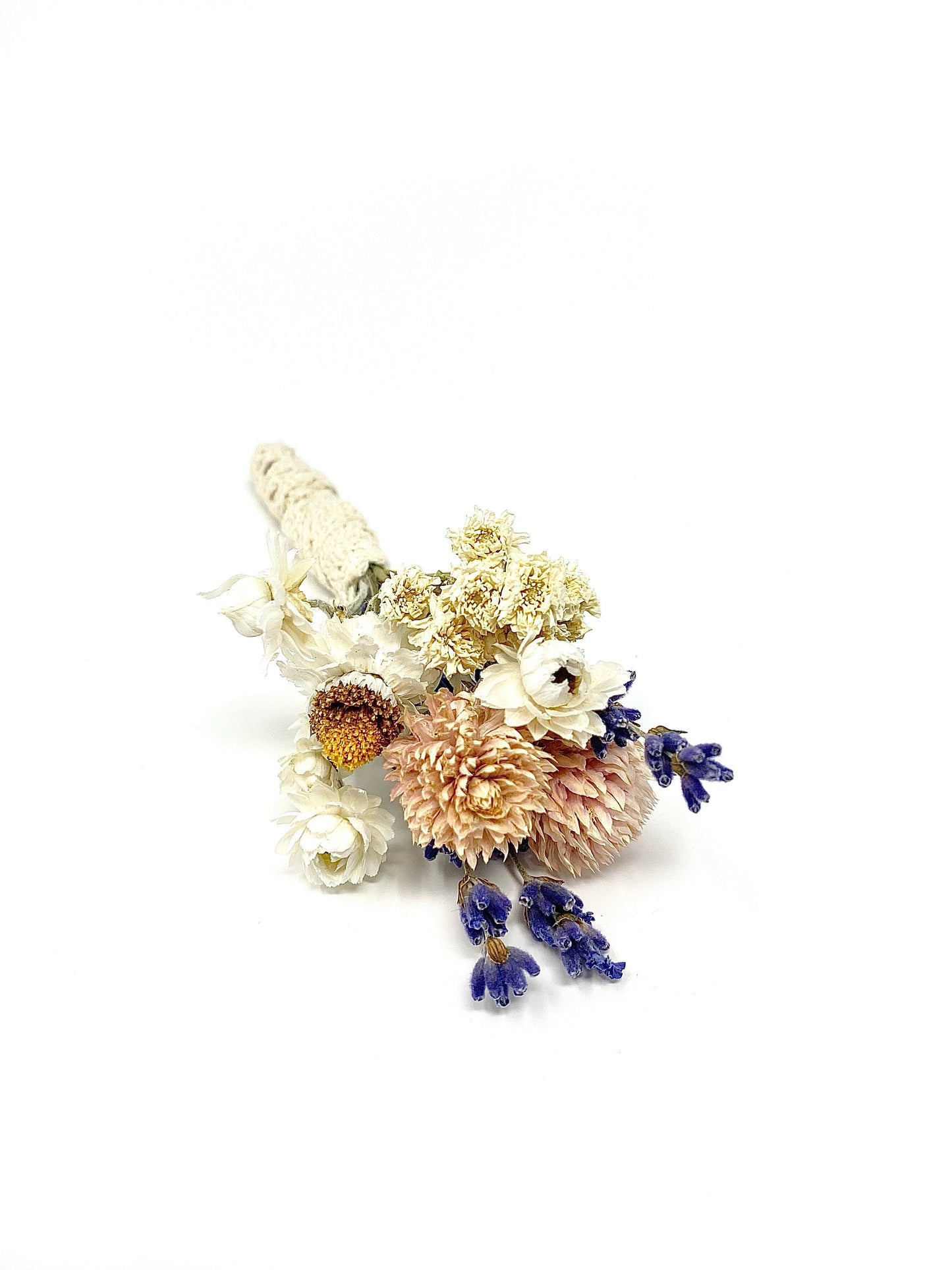 Boutonniere, Wedding Accessories, Dried Flowers, Preserved Floral, Bridal, Decor, Pink and Purple, Ammobium, Lavender