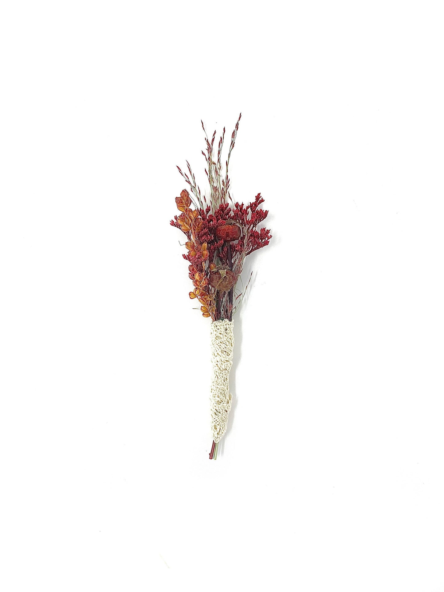 Wedding Boutonniere, Dried Flowers, Bridal Accessories, Preserved Floral, Prom, Red, Christmas Boutonniere, Caspia