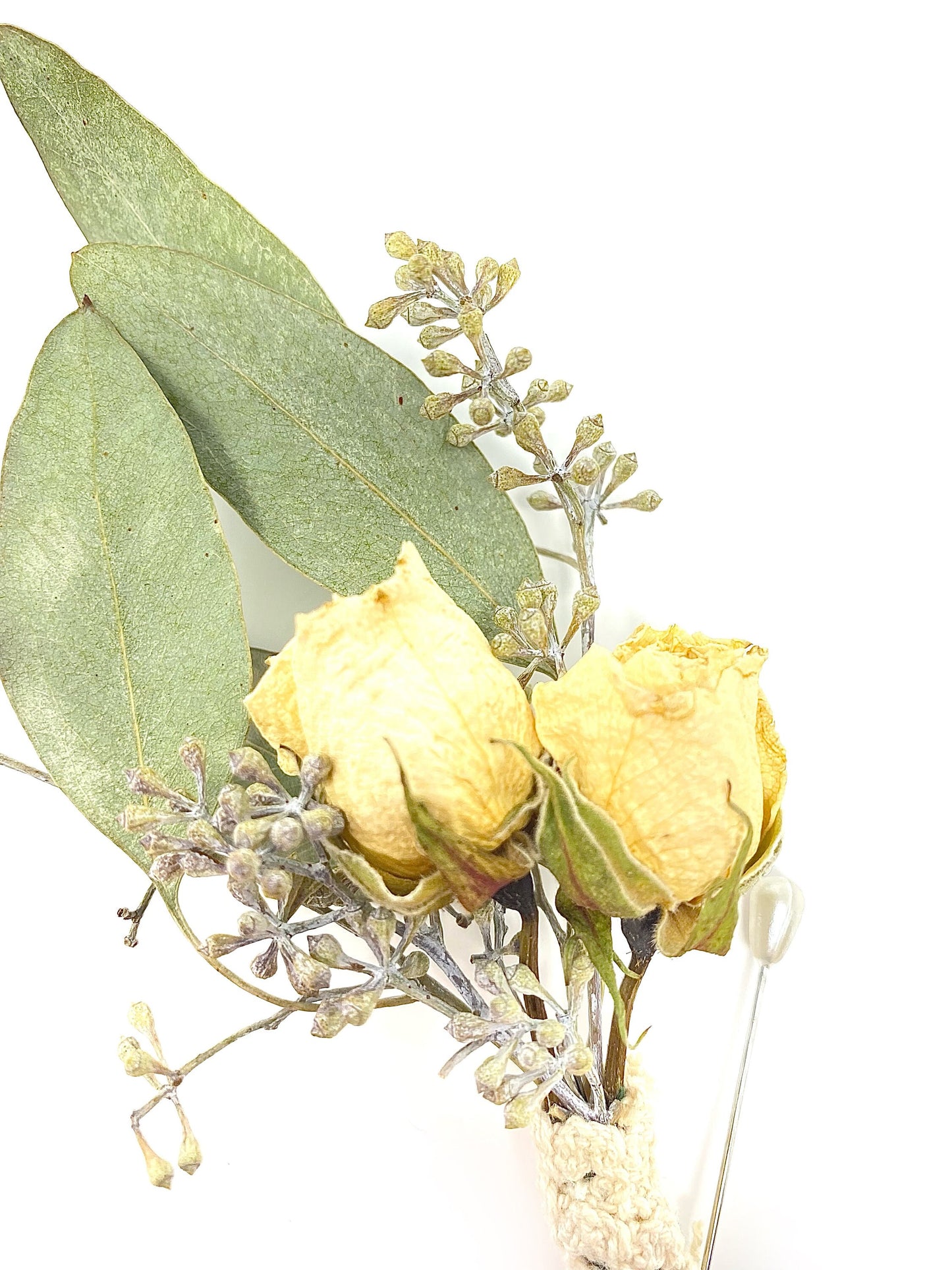 Wedding Boutonniere, Dried Roses, Wedding Accessory, Bridal, Simple, Dried Flowers, Neutral, White and Green, Decor, Dried Boutonneire