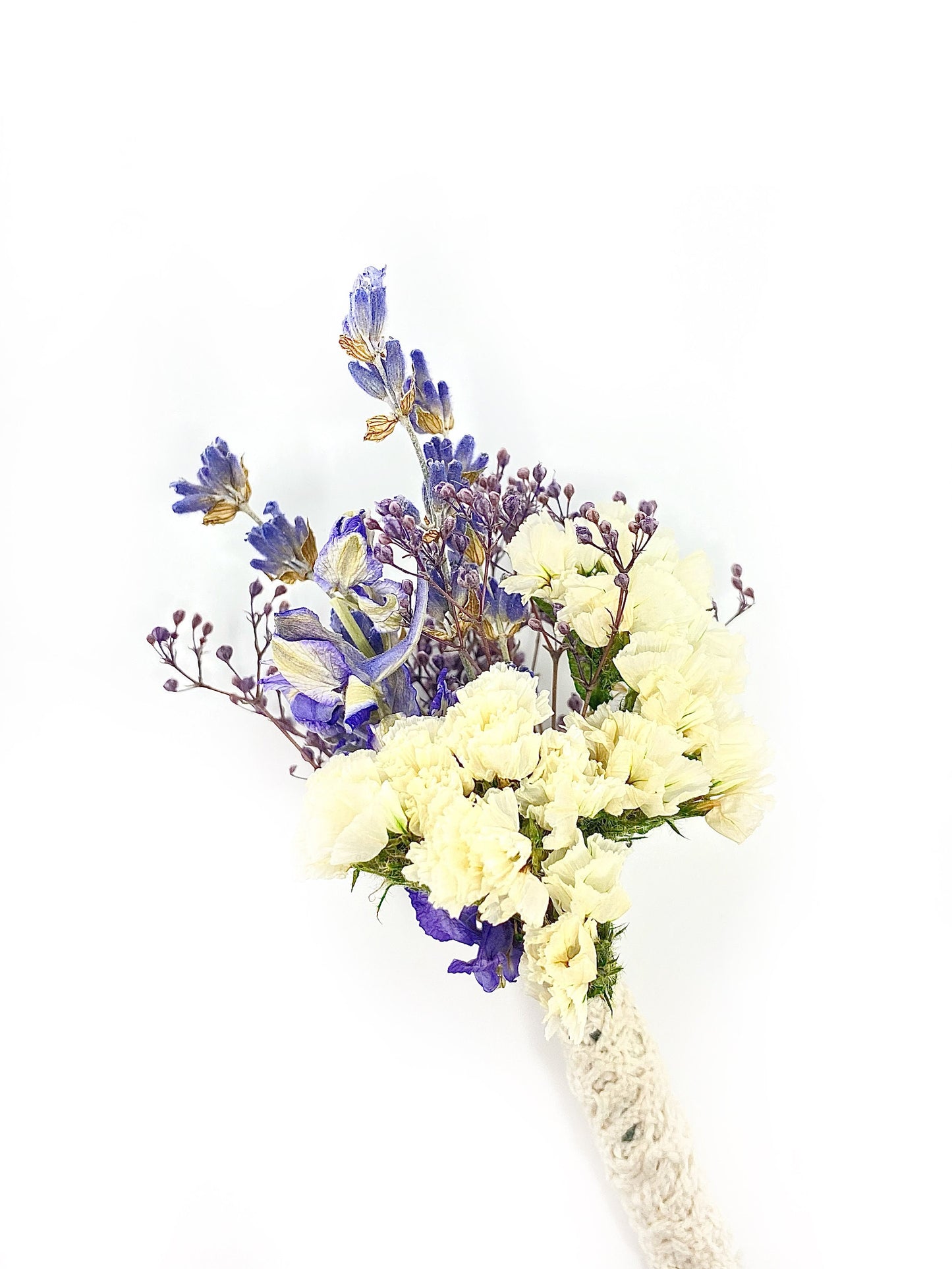 Boutonniere, Dried Flowers, Wedding Accessories, Preserved Floral, Bridal, Lavender, Decor, Purple and White,