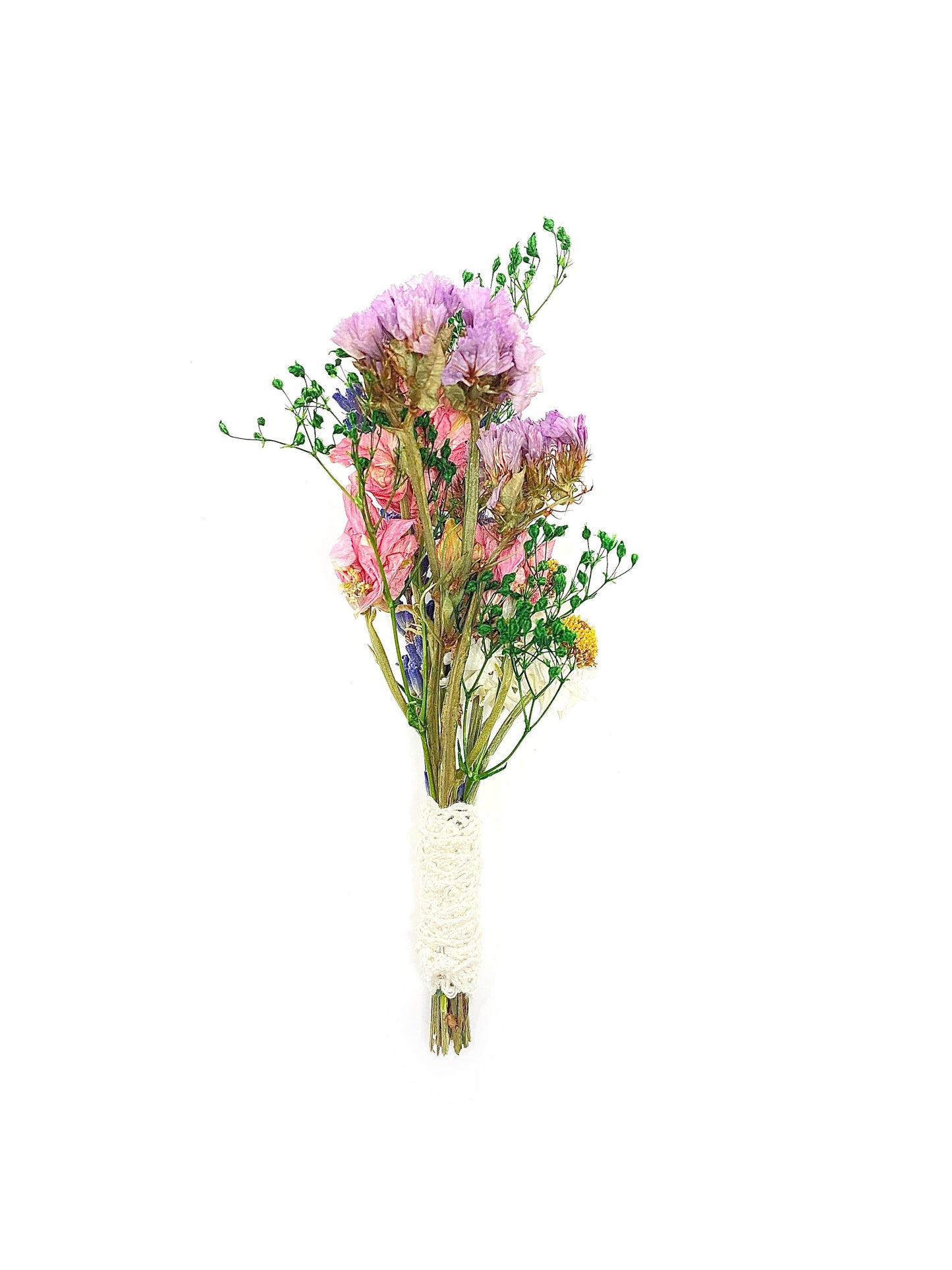 Boutonniere, Dried Flowers, Wedding Accessories, Preserved Floral, Bridal, Lavender, Decor, Purple and Pink, Ammobium