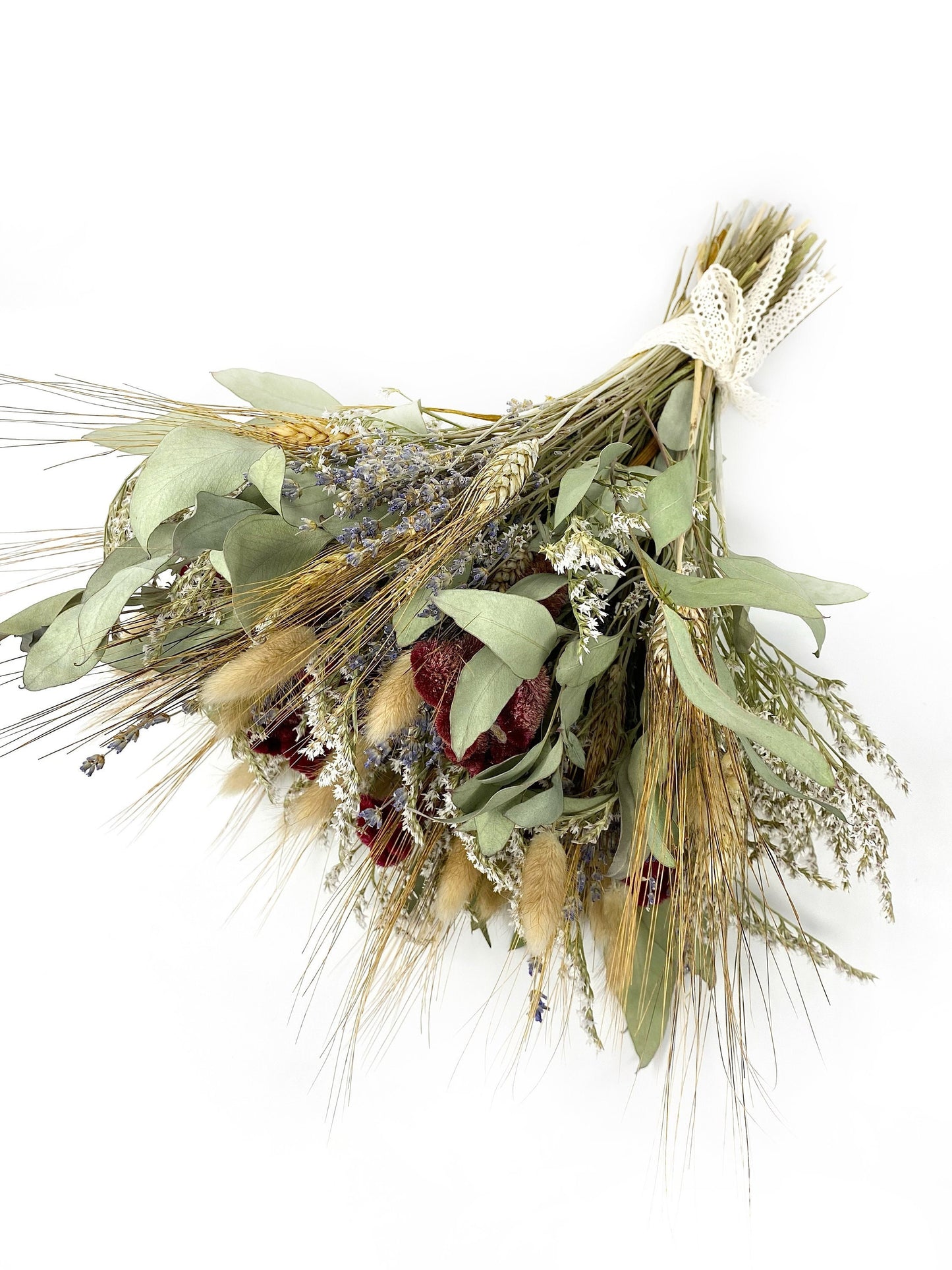 Wedding Bouquet, Floral Arrangement, Dried Flowers, Preserved, Greenery, Dried Flowers, German Statice, Bridal, Lavender, Natural