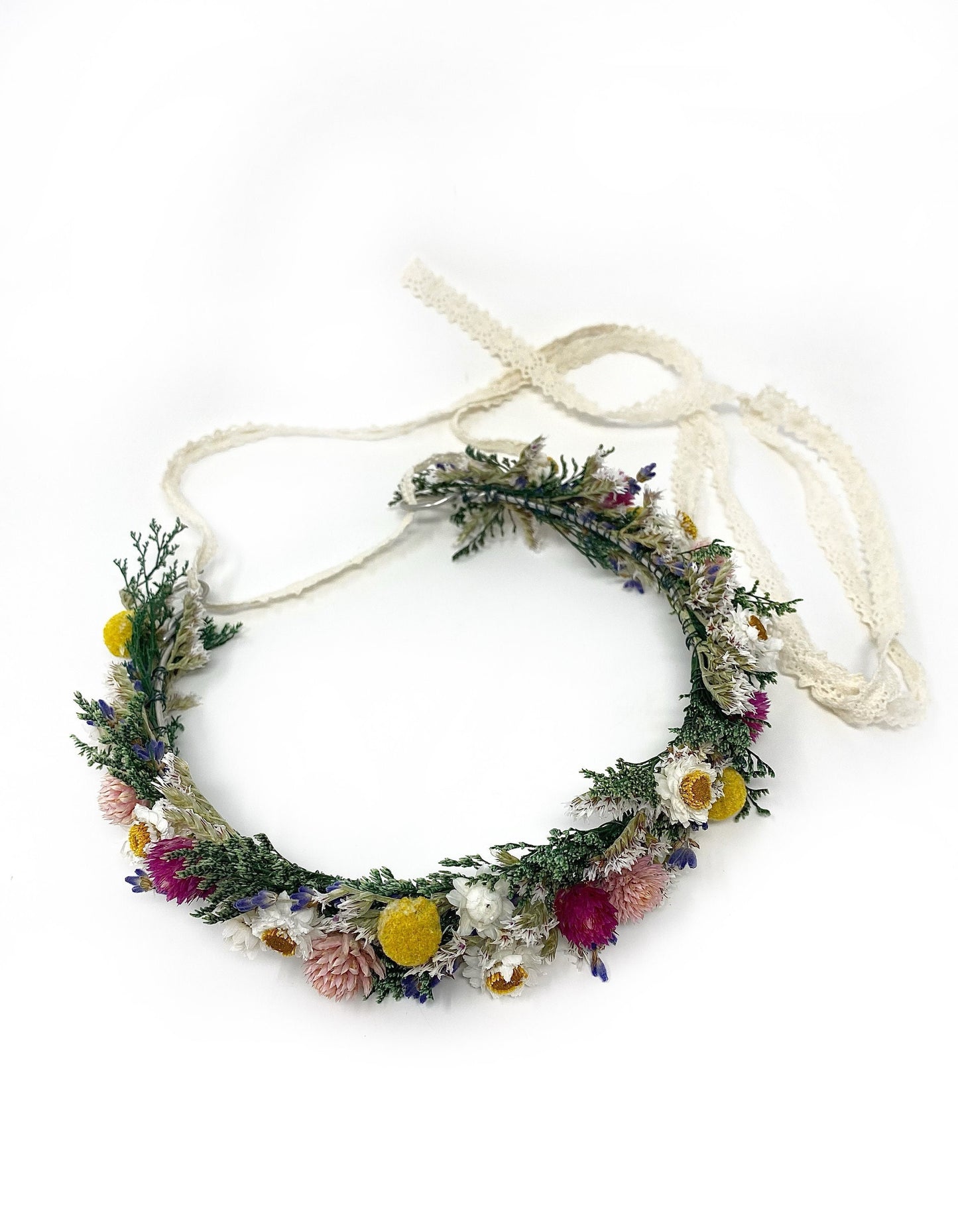 Wedding Head Wreath, Crown, Hoop, Wall Wreath, Halo, Boho, Wild Flower, Floral, Dried Flowers, Simple, Rustic, Preserved, Whimsical, Forest