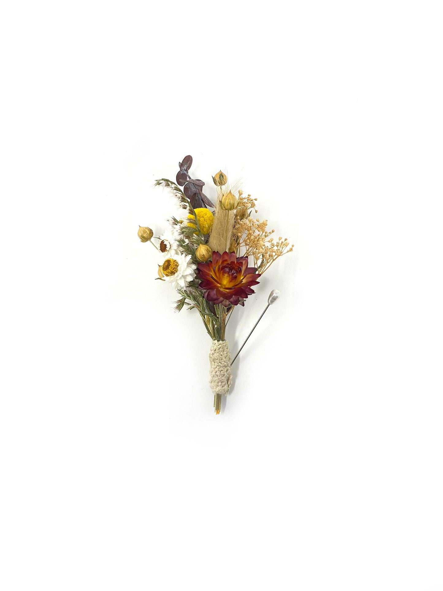 Hair Comb, Fall Hair Pins, Dried flowers, Preserved, Floral Comb, Clip, Wedding, Corsage, Prom, Bridal, Red, White, Yellow, Summer