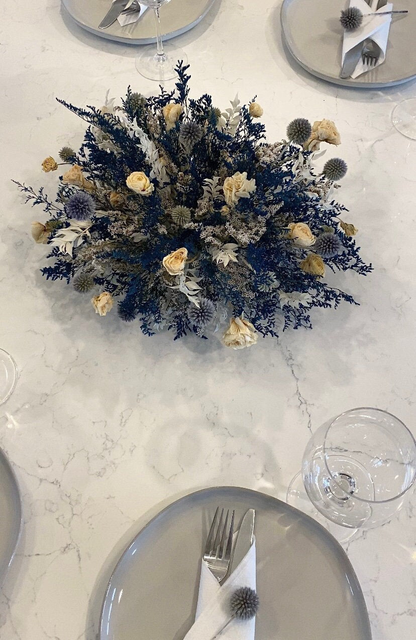 Table Center Piece, Custom, Holiday Decor, Dried Flowers, Preserved Floral, Colorful, Natural