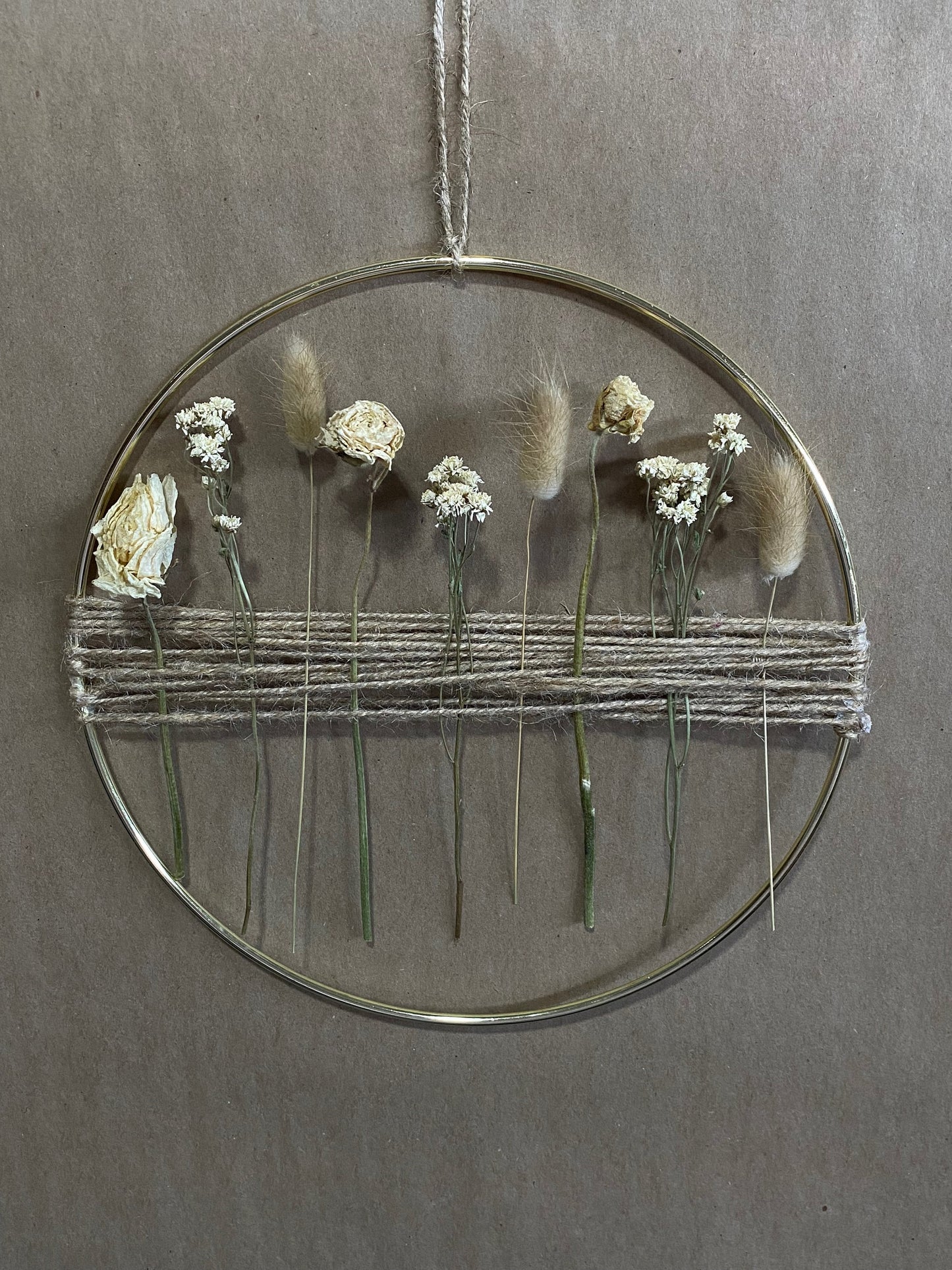 DIY Wall Decor, Dried Flowers, Beige, Gift Ideas, Preserved Floral, White
